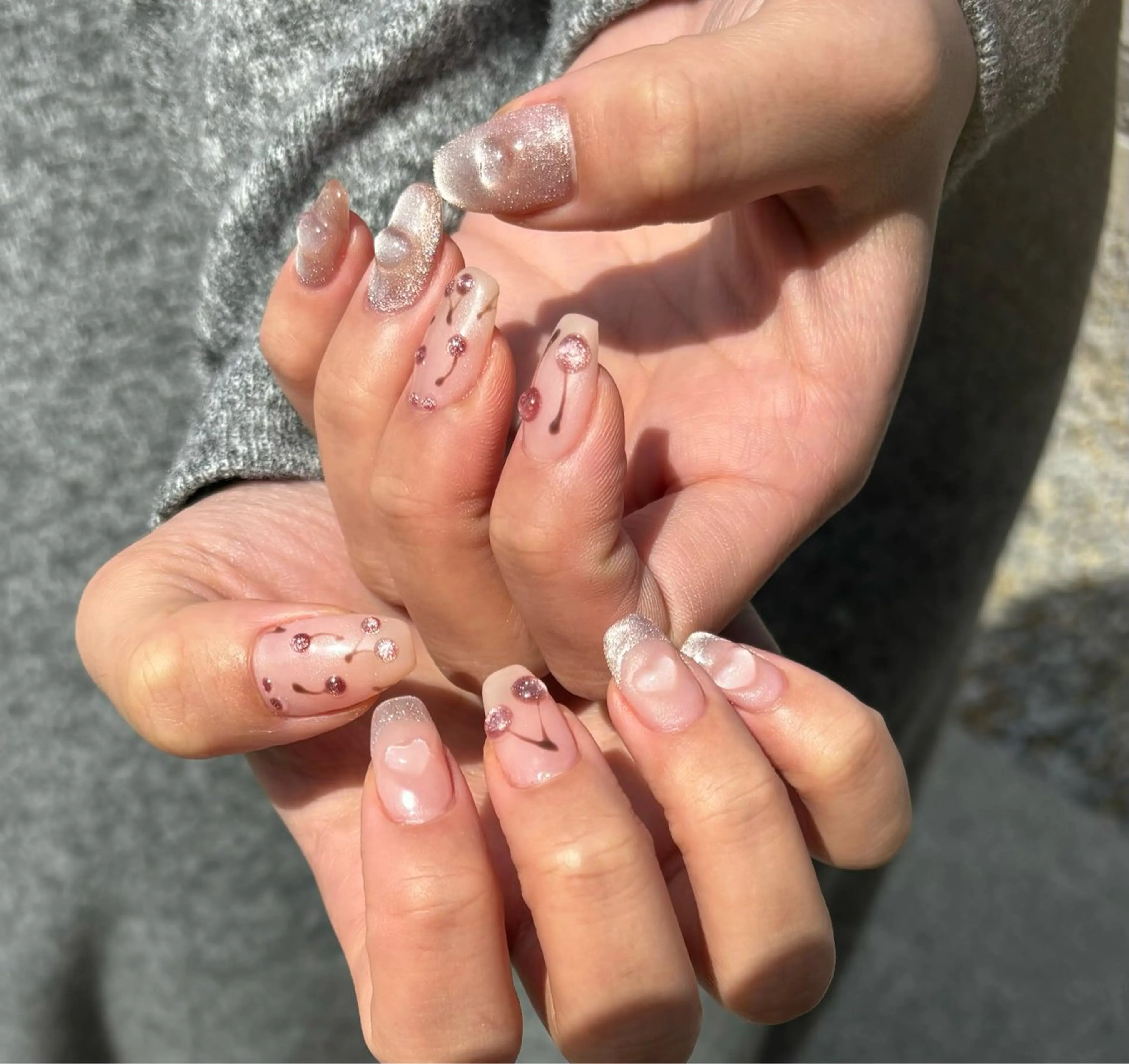持ち込みデザイン💅💖✨🍒の写真