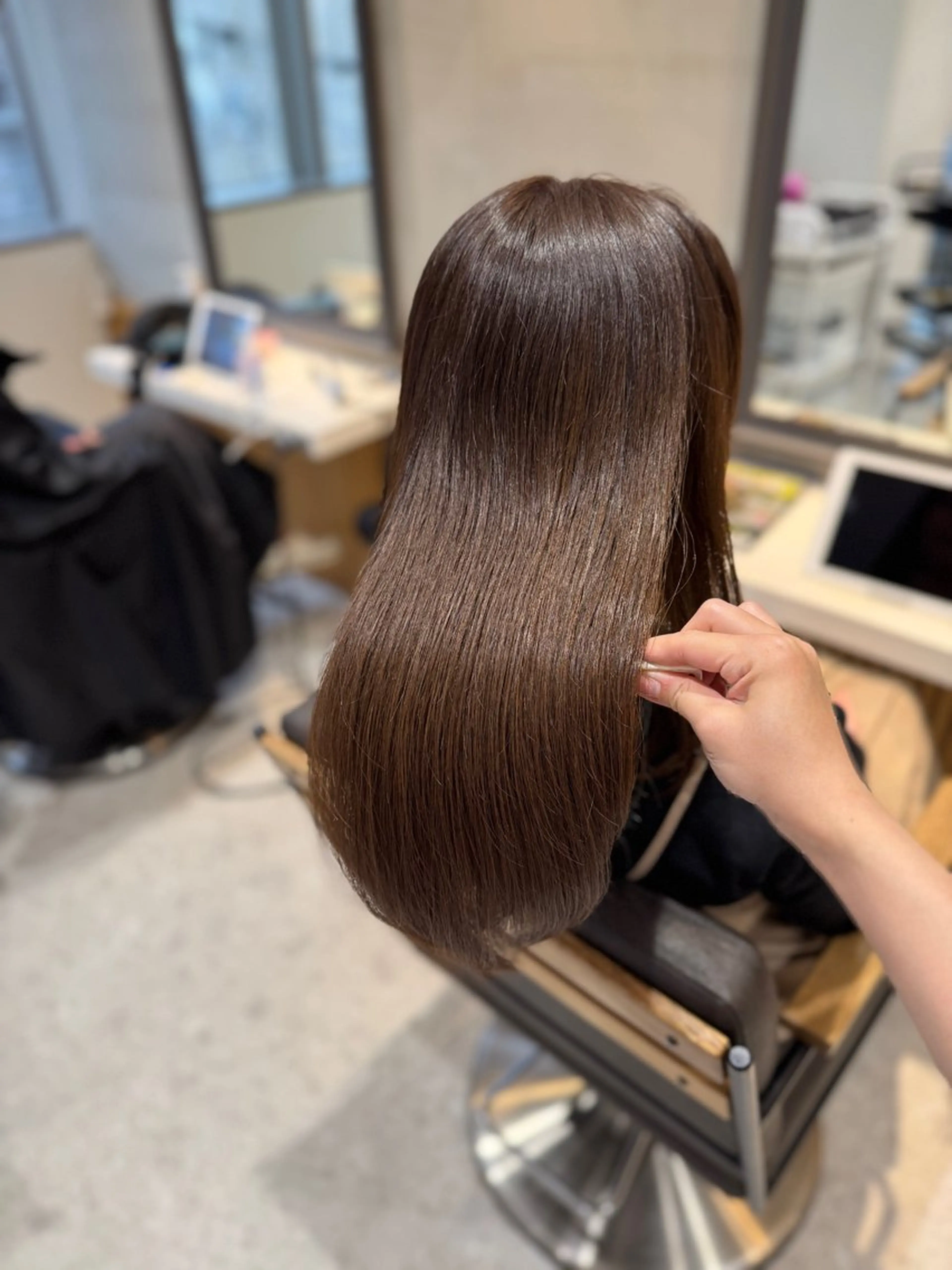 ロング カラー ブリーチなしWカラー ヘアセット🎀はるかのヘアスタイル