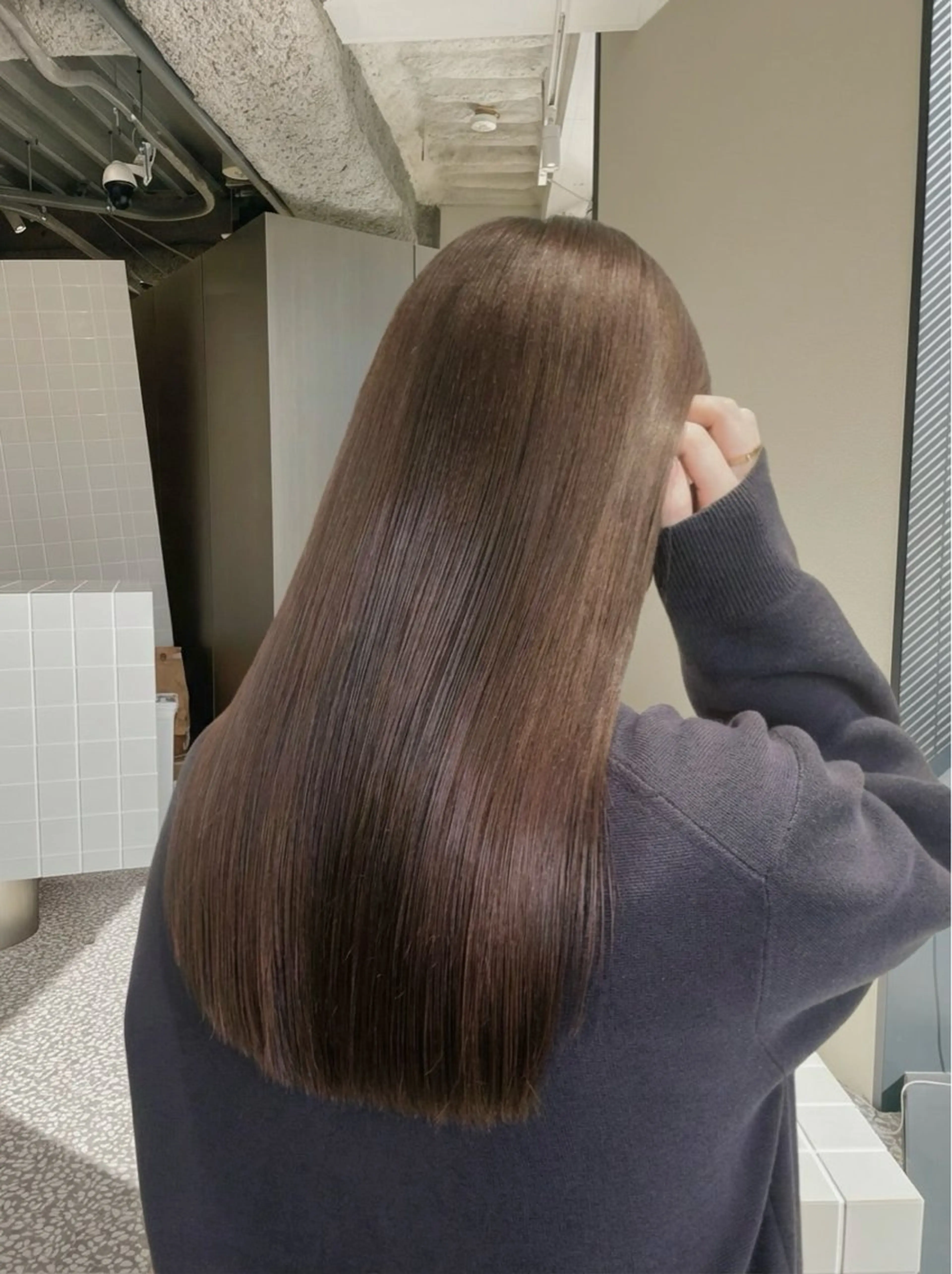 セミロング カラー 梅田/縮毛矯正/ 髪質改善/イサミのヘアスタイル
