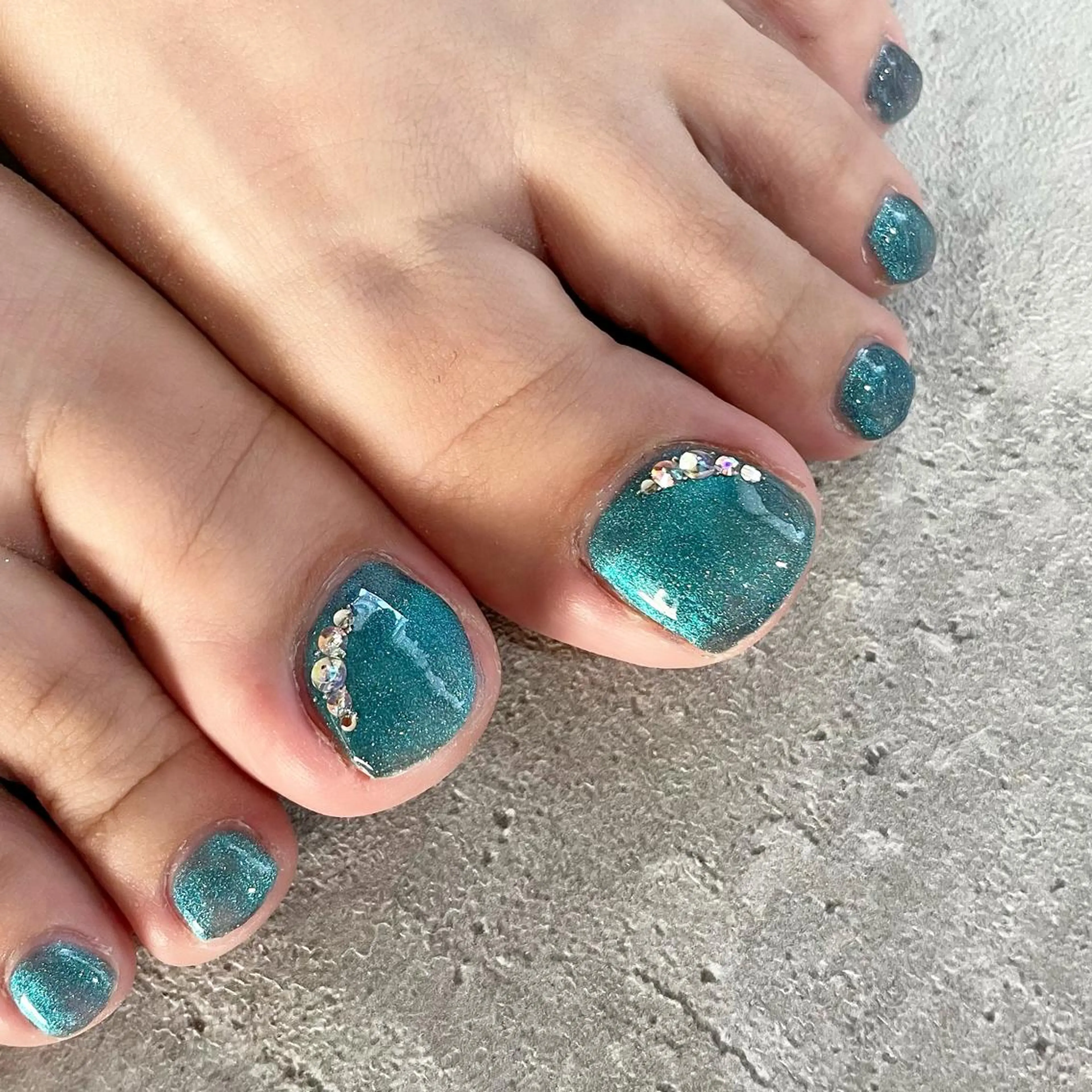 ネイル フットネイル ジェルネイル シンプルネイル 東 千夏のネイルデザイン