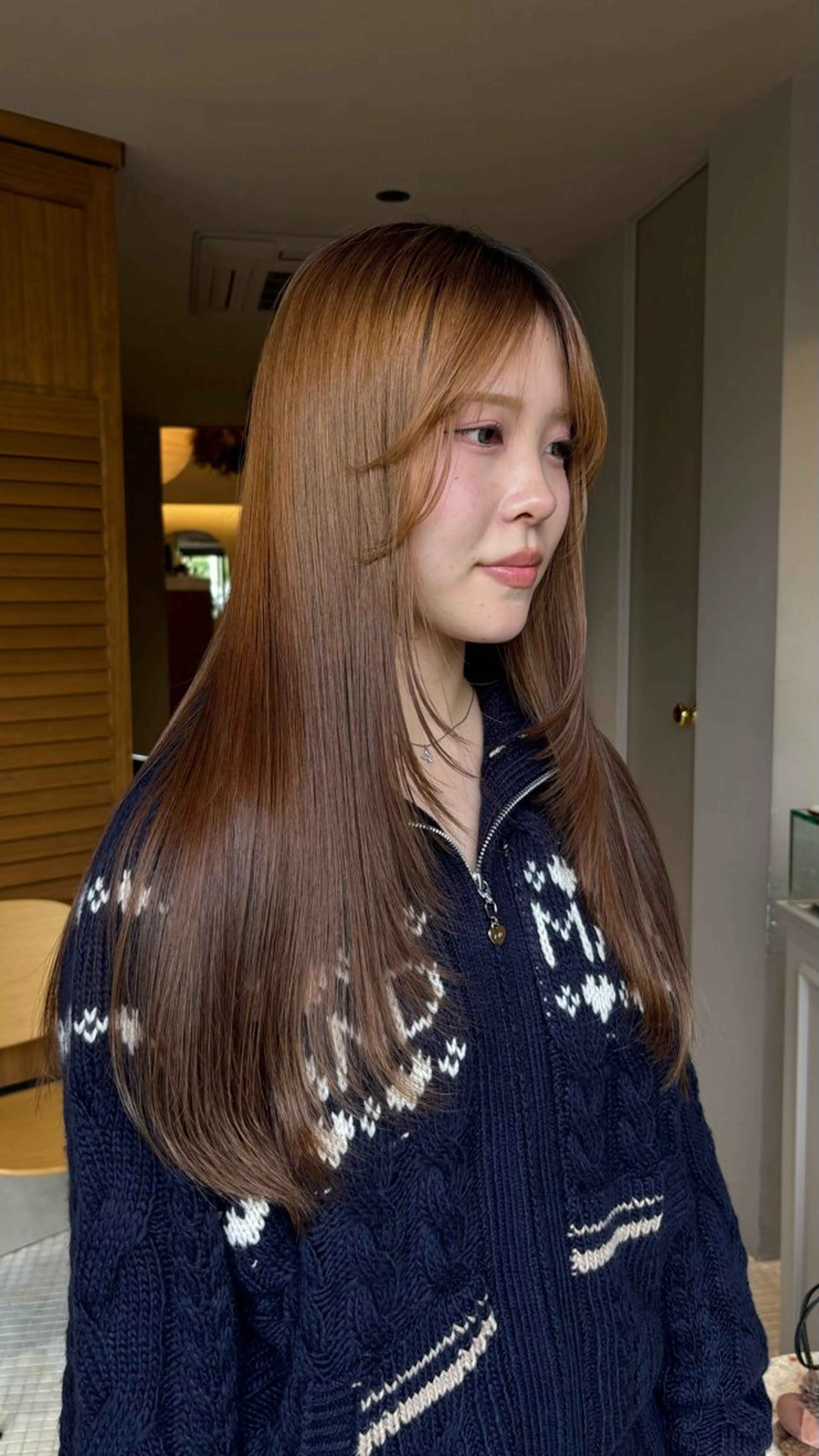 ミディアム 《無料カットモデル / perm》ナミのヘアスタイル