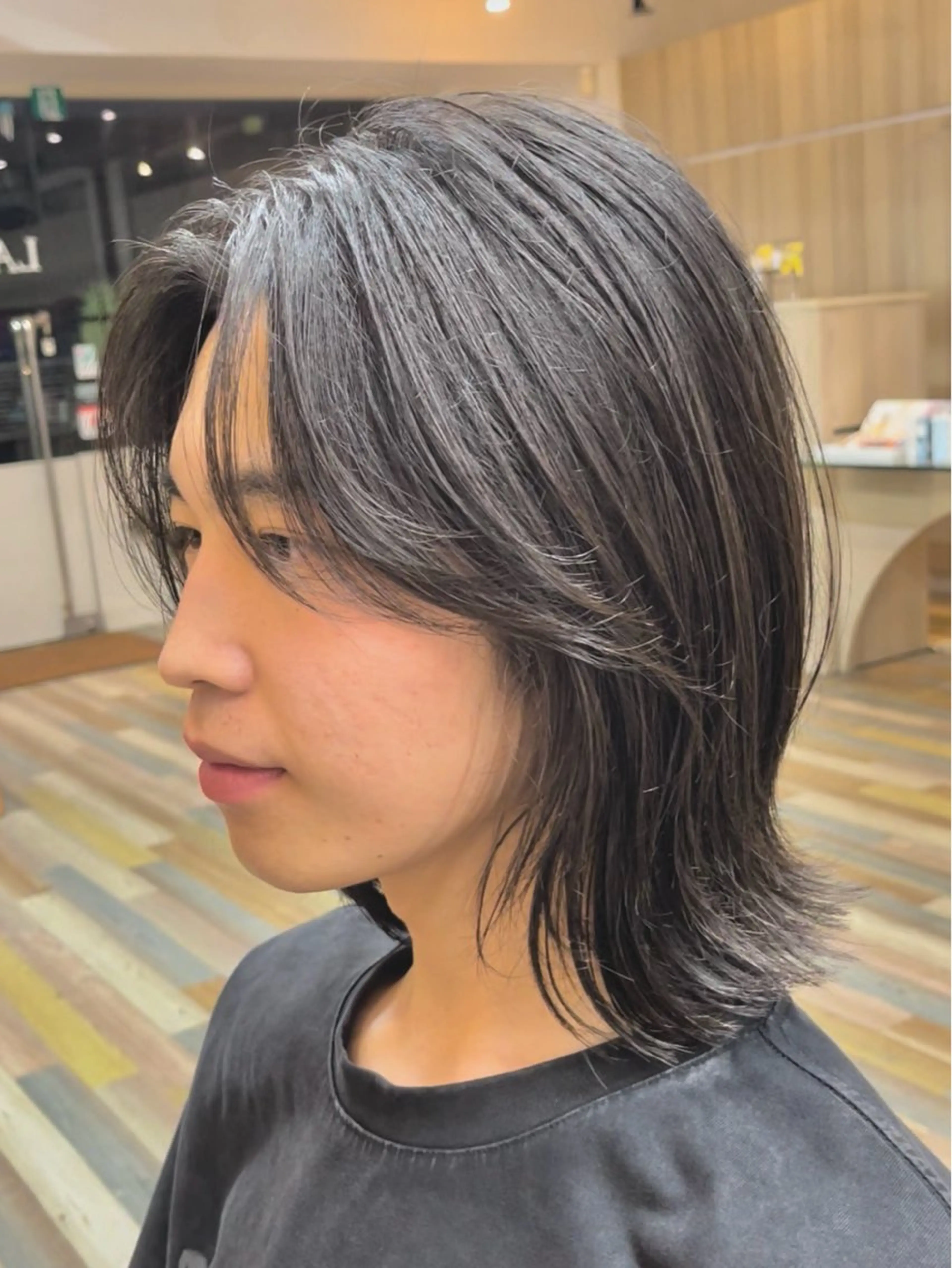 メンズ 野田頭 心🌿/ボブ レイヤー/艶カラーのヘアスタイル