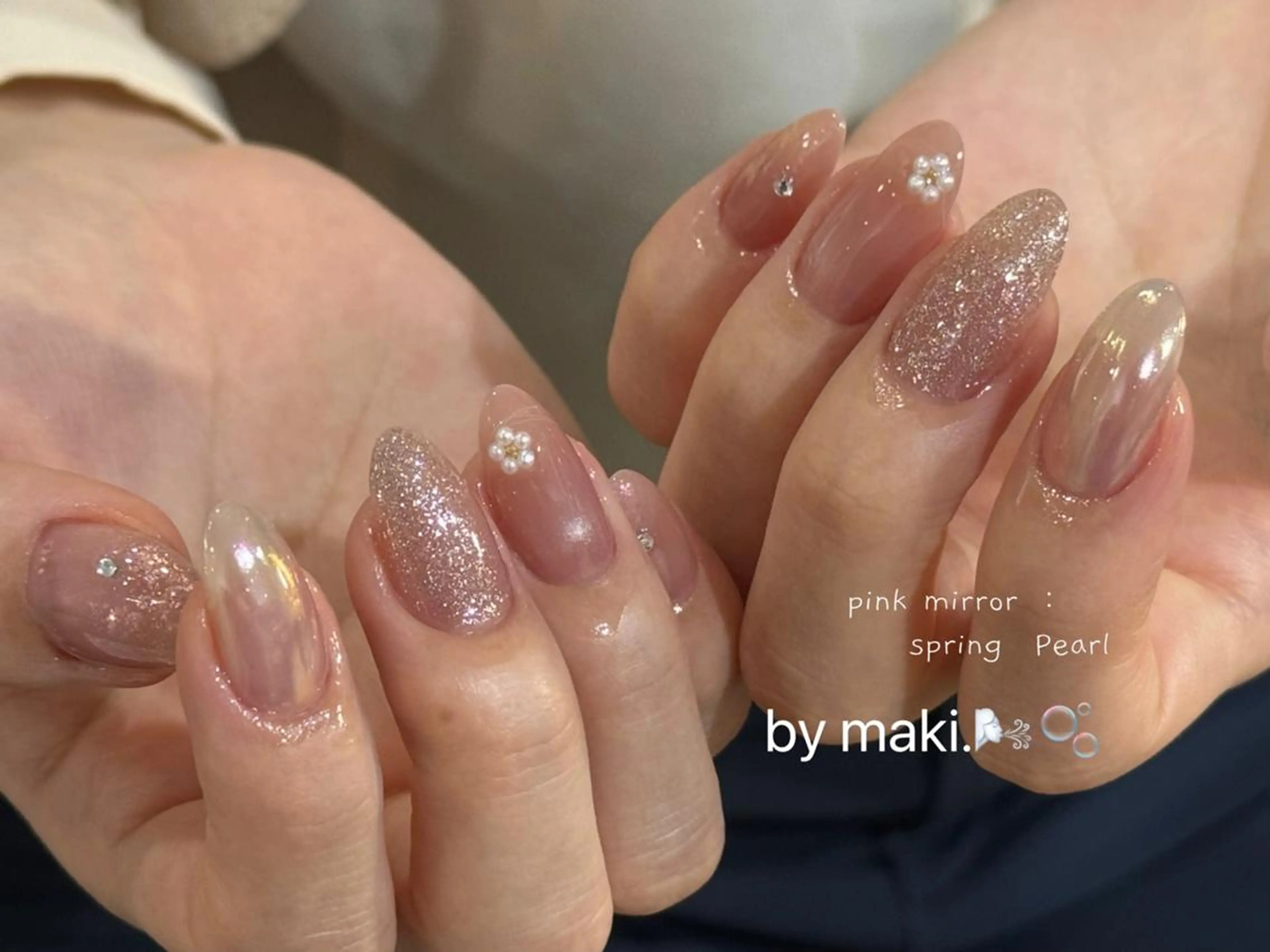 ネイル ハンドネイル MAKI💚💚💚 秋葉原.のネイルデザイン