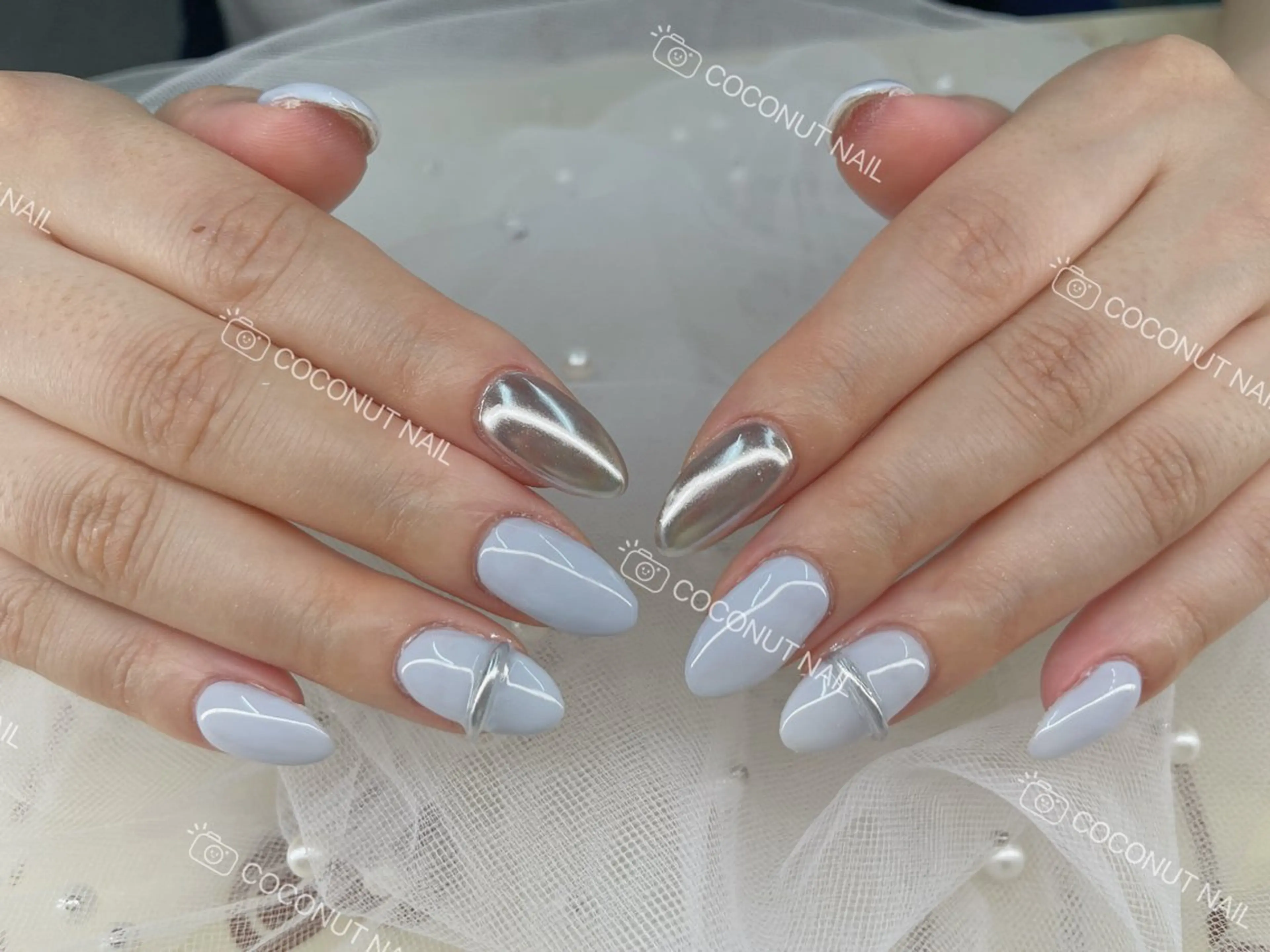 ネイル ハンドネイル 神田 ココナッツのネイルデザイン