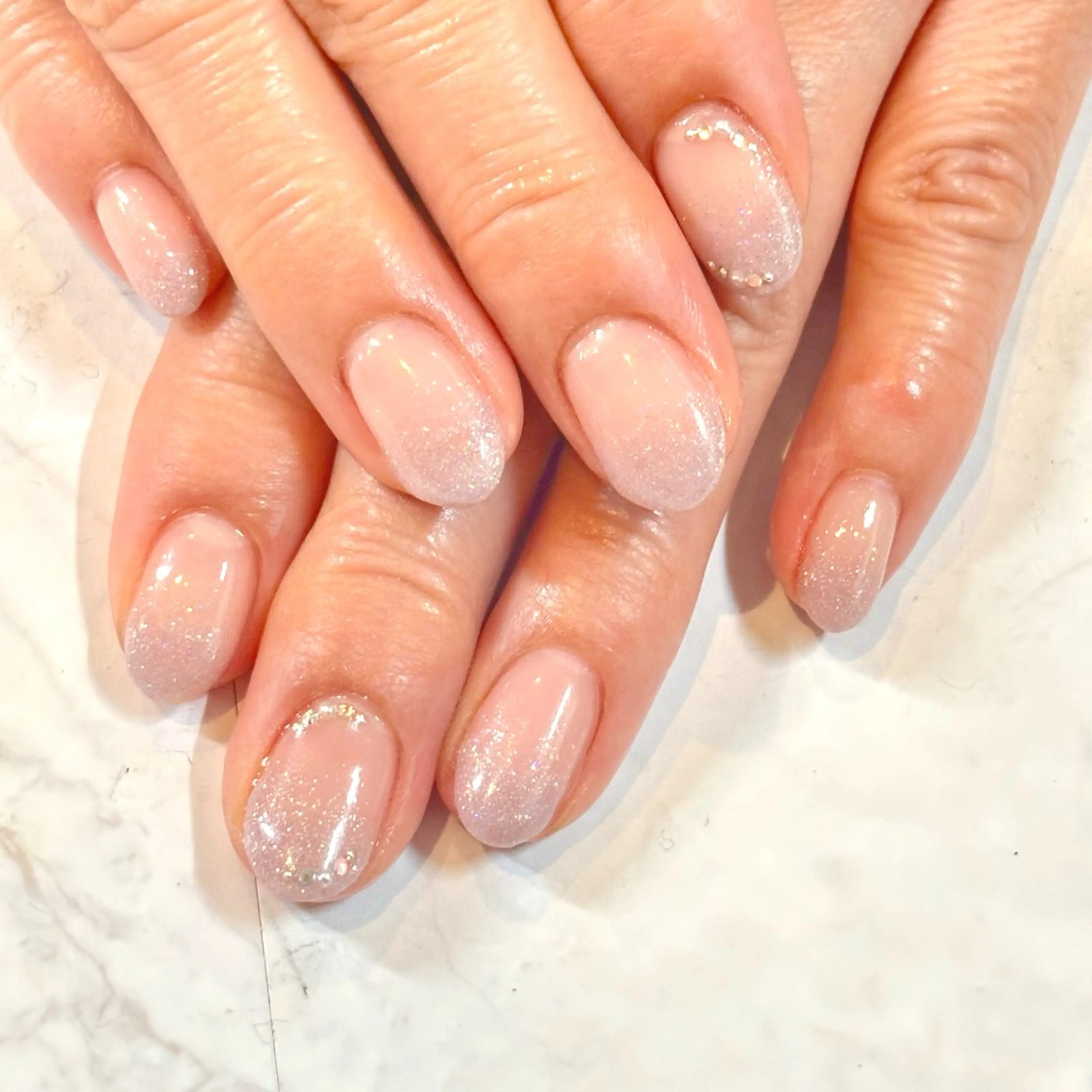 ネイル キラキラネイル ラメ(グリッター) パープル SEPT NAIL こばやしのネイルデザイン