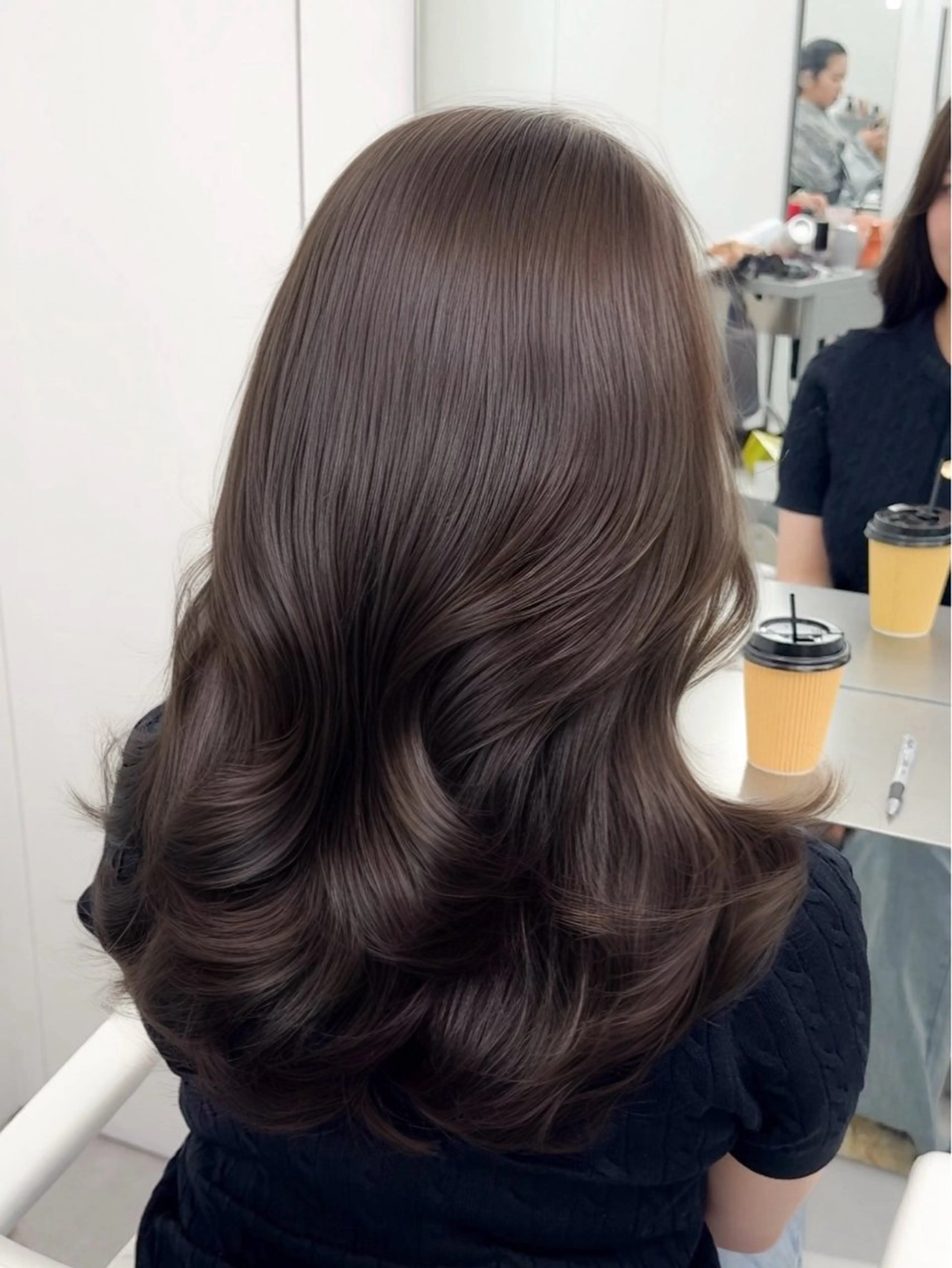 ミディアム カラー ヘアアレンジ 最小顔周り&レイヤー 特化/池袋/kokiのヘアスタイル