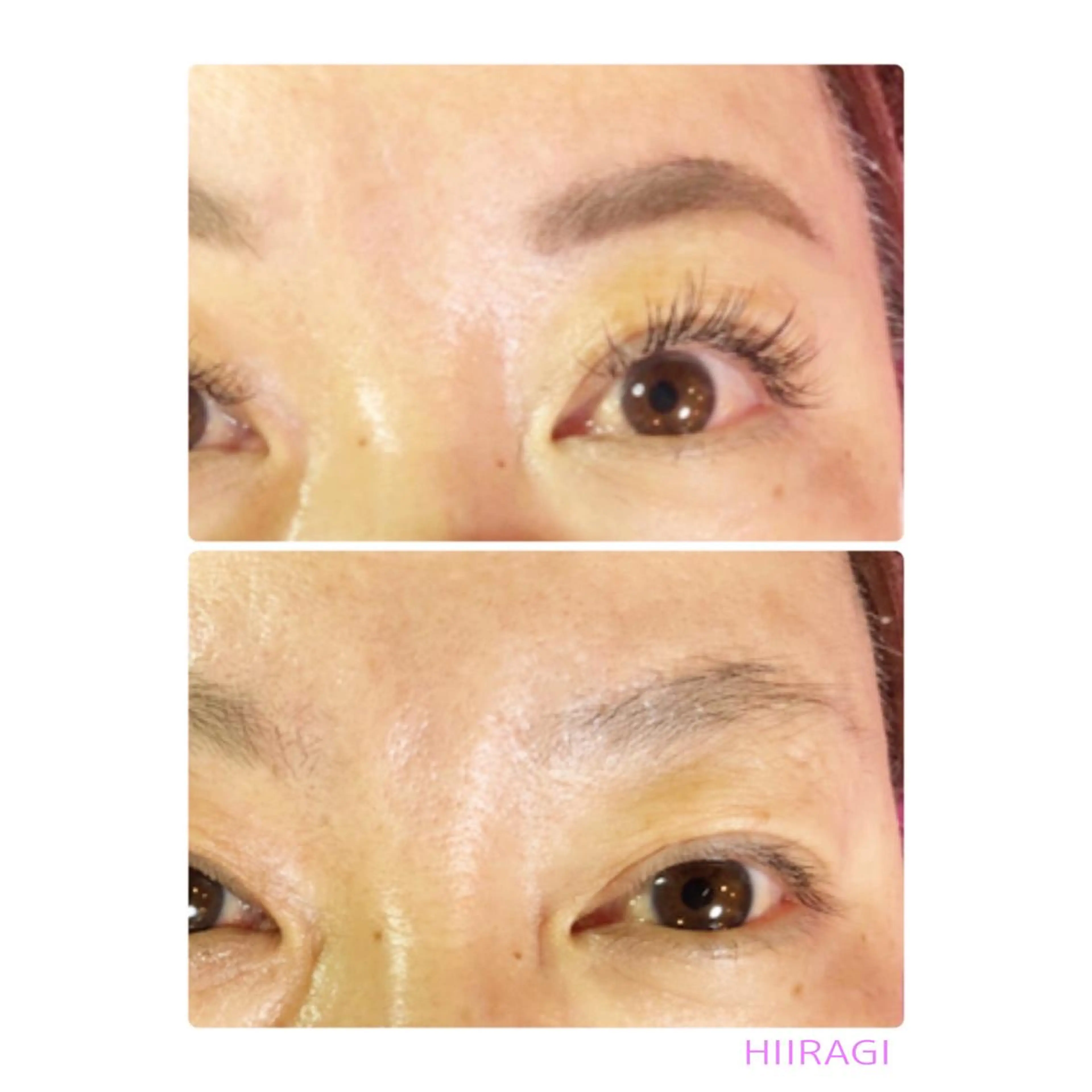 マツエク・マツパ 付け放題 フラットラッシュ 美容室 HIIRAGIのマツエク・マツパデザイン