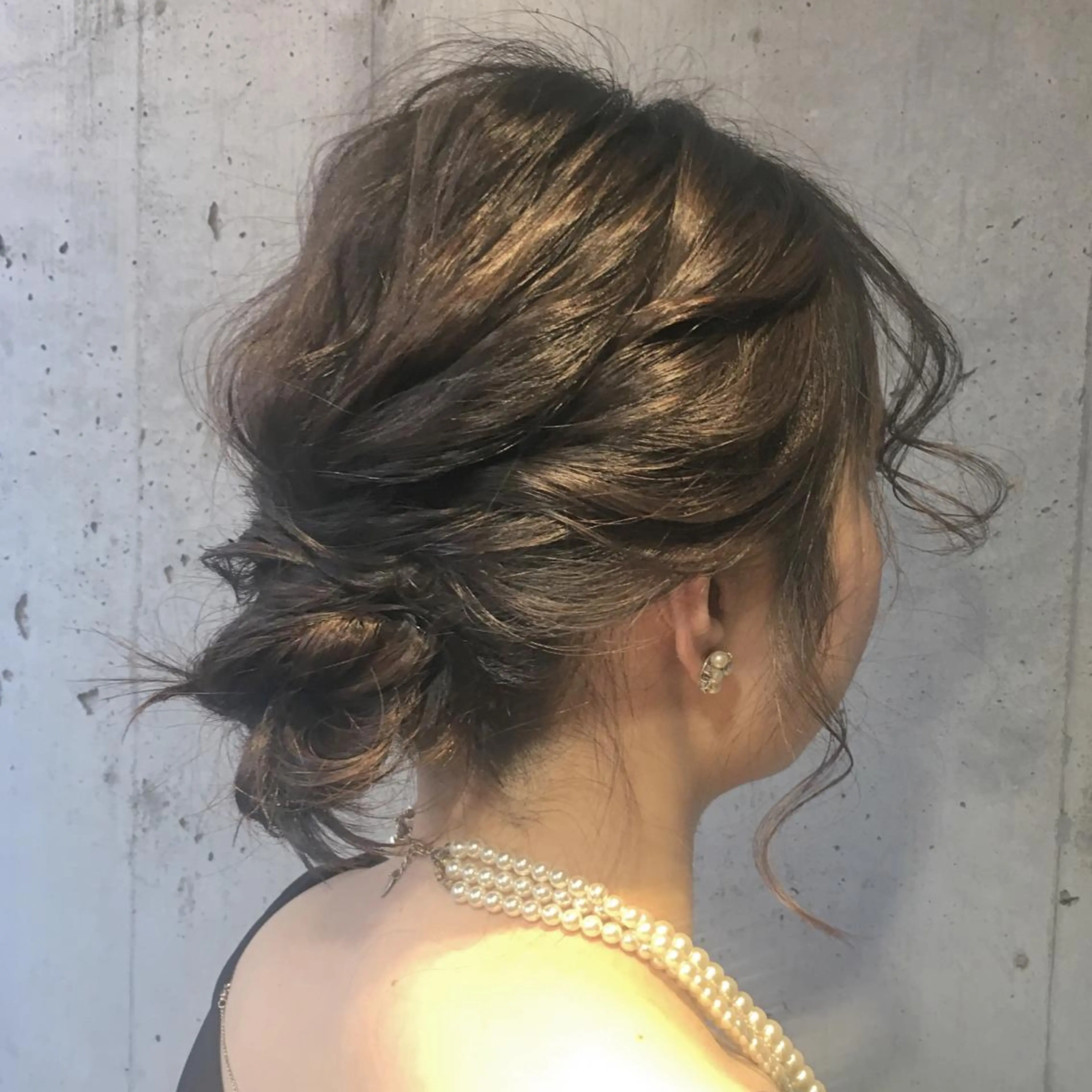 お洒落可愛いヘアセットの写真