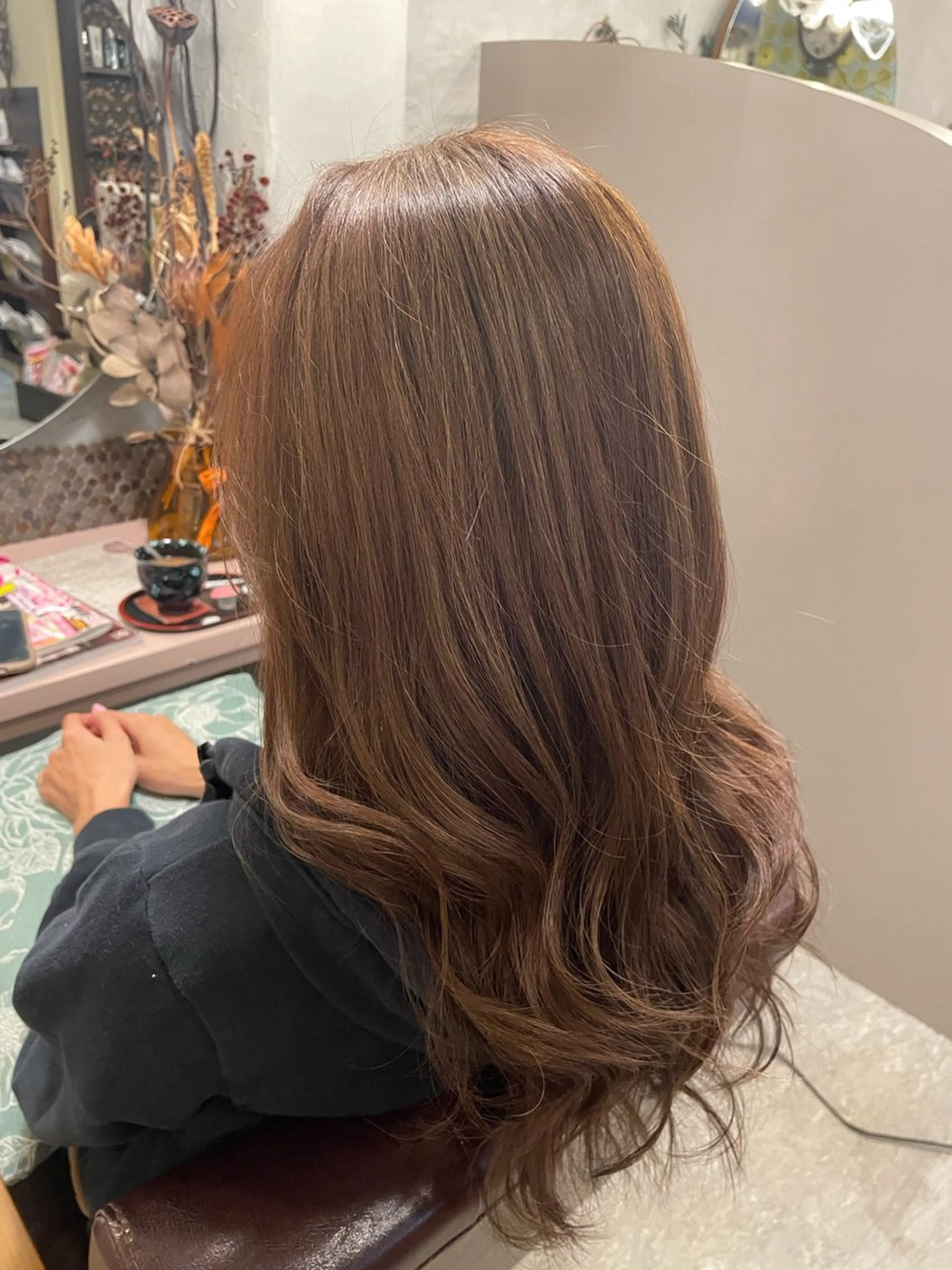 ロング ハイライト hair  make echo所属・hair make echo滿木あい花のヘアスタイル