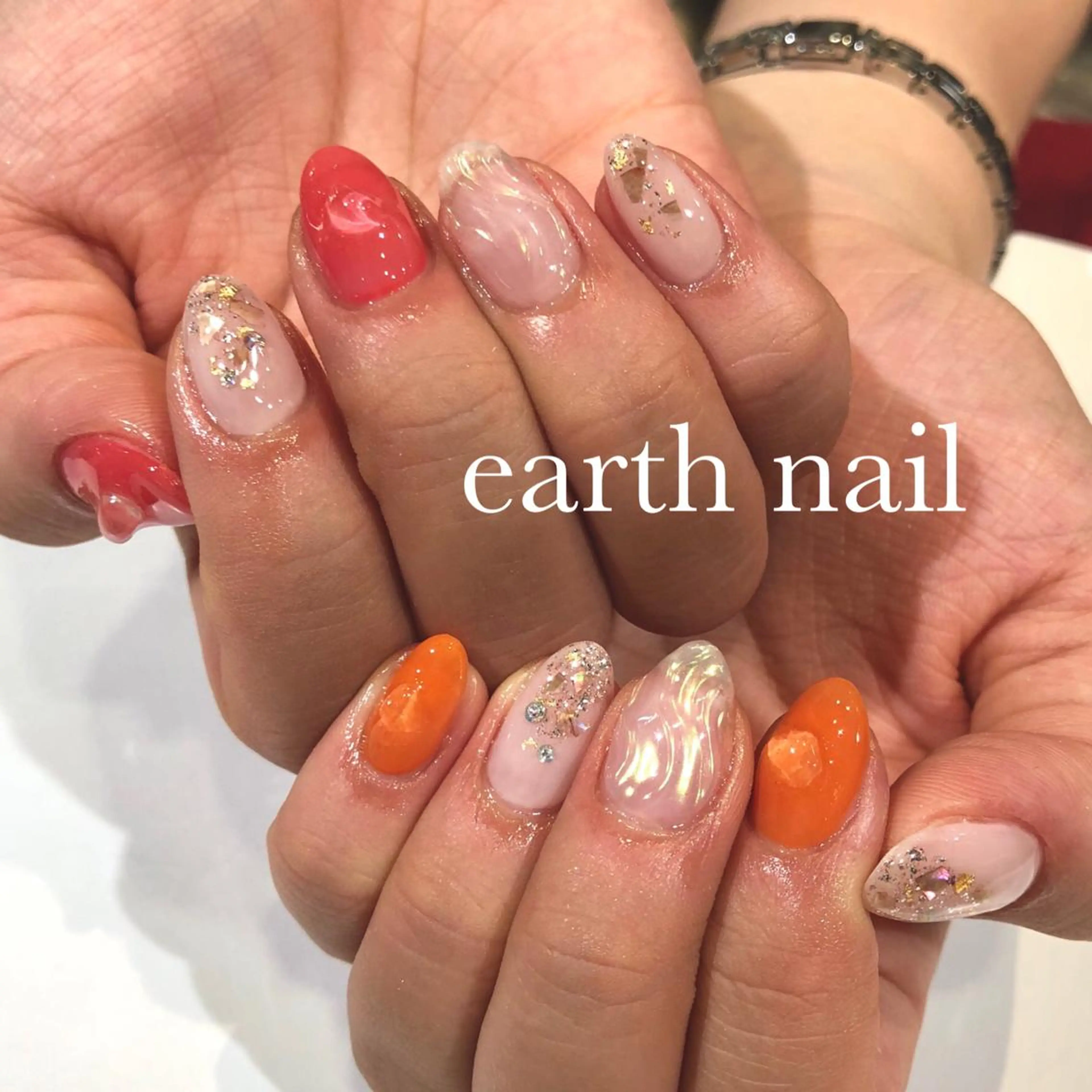 ネイル ニュアンスネイル ハンドネイル 🧁🥕 asukaのネイルデザイン