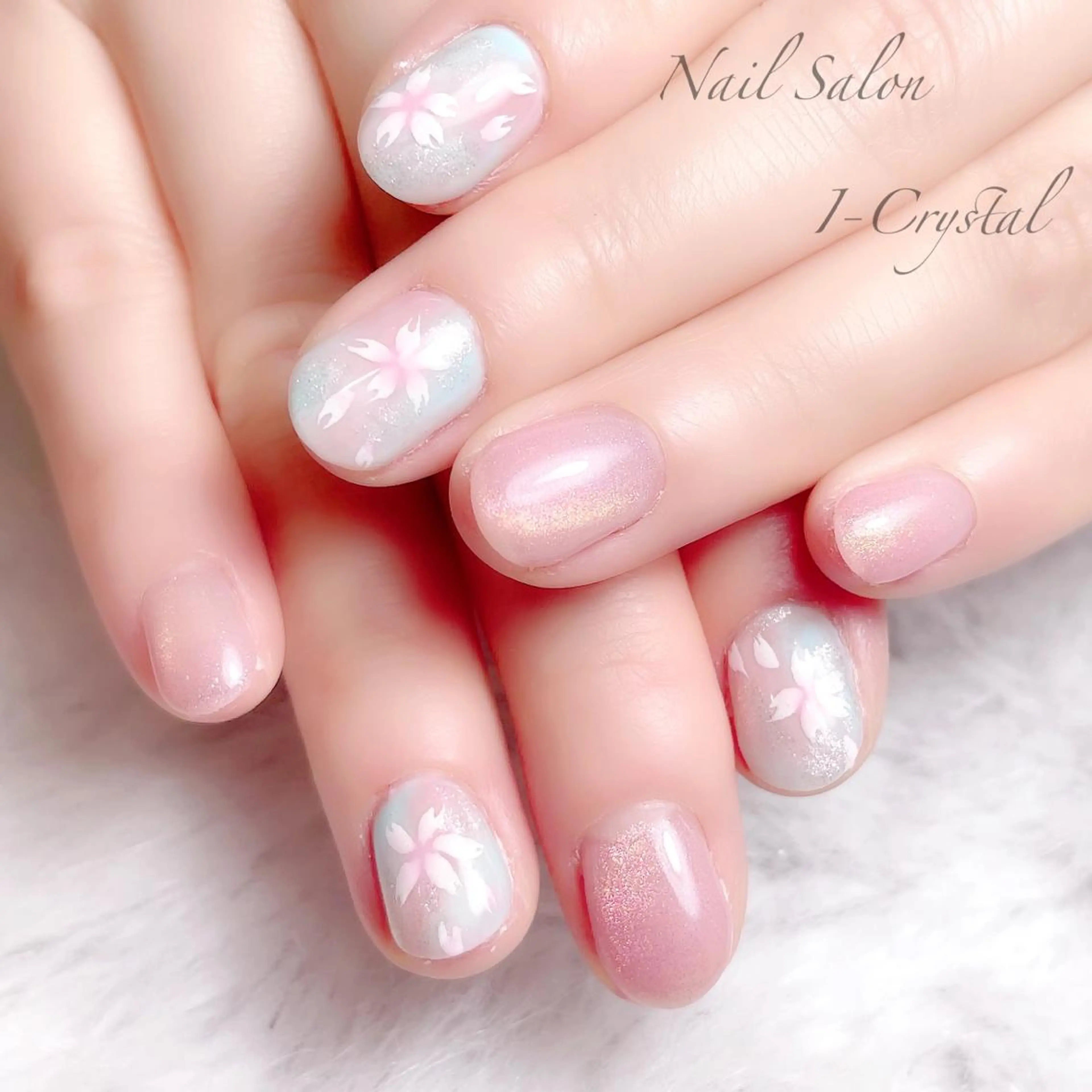 ネイル 持ち込み ストーンネイル NailSalon  I-Crystal所属・中村 郁美のネイルデザイン