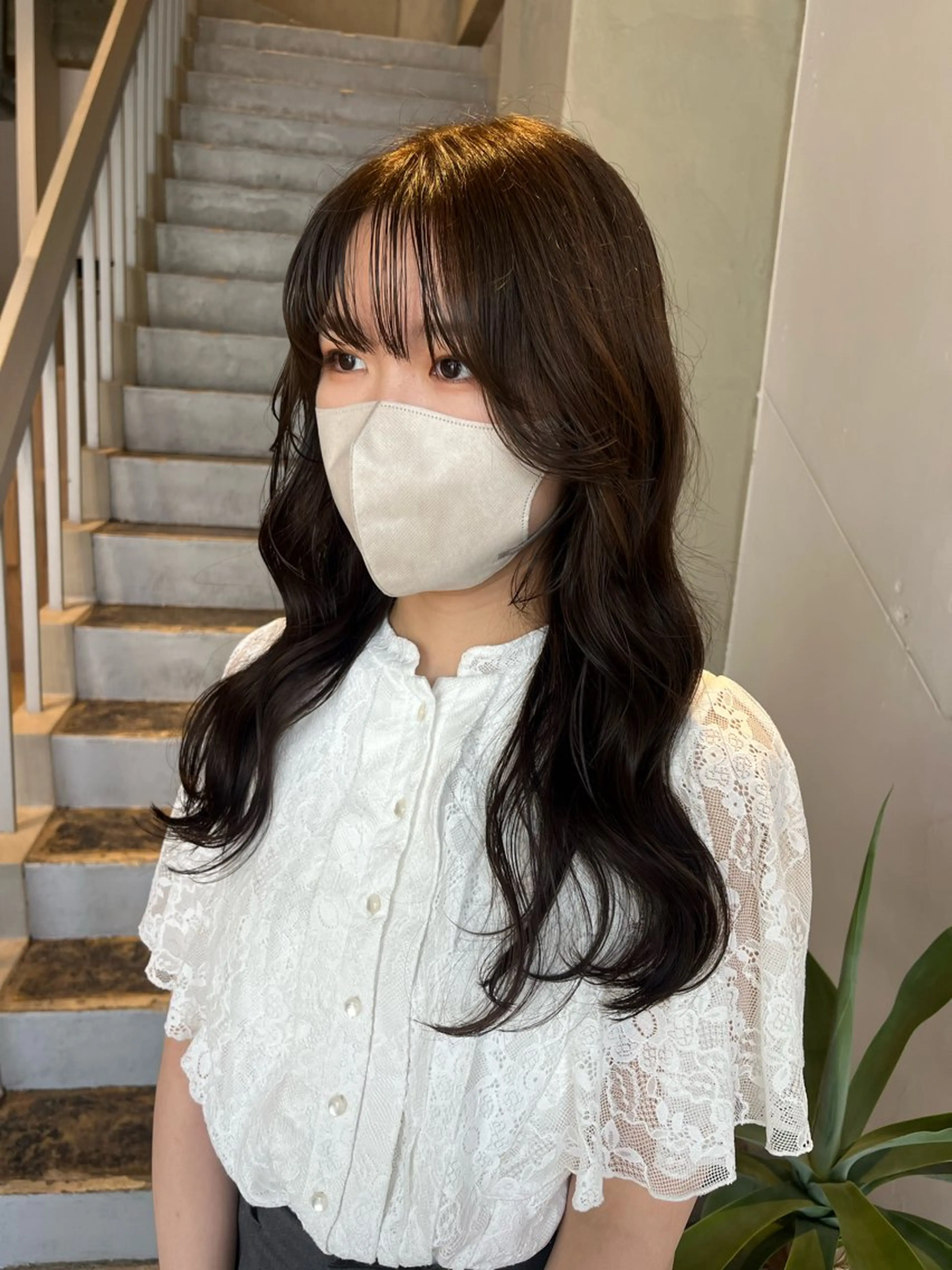 ロング 藤井 美歩/赤髪のヘアスタイル