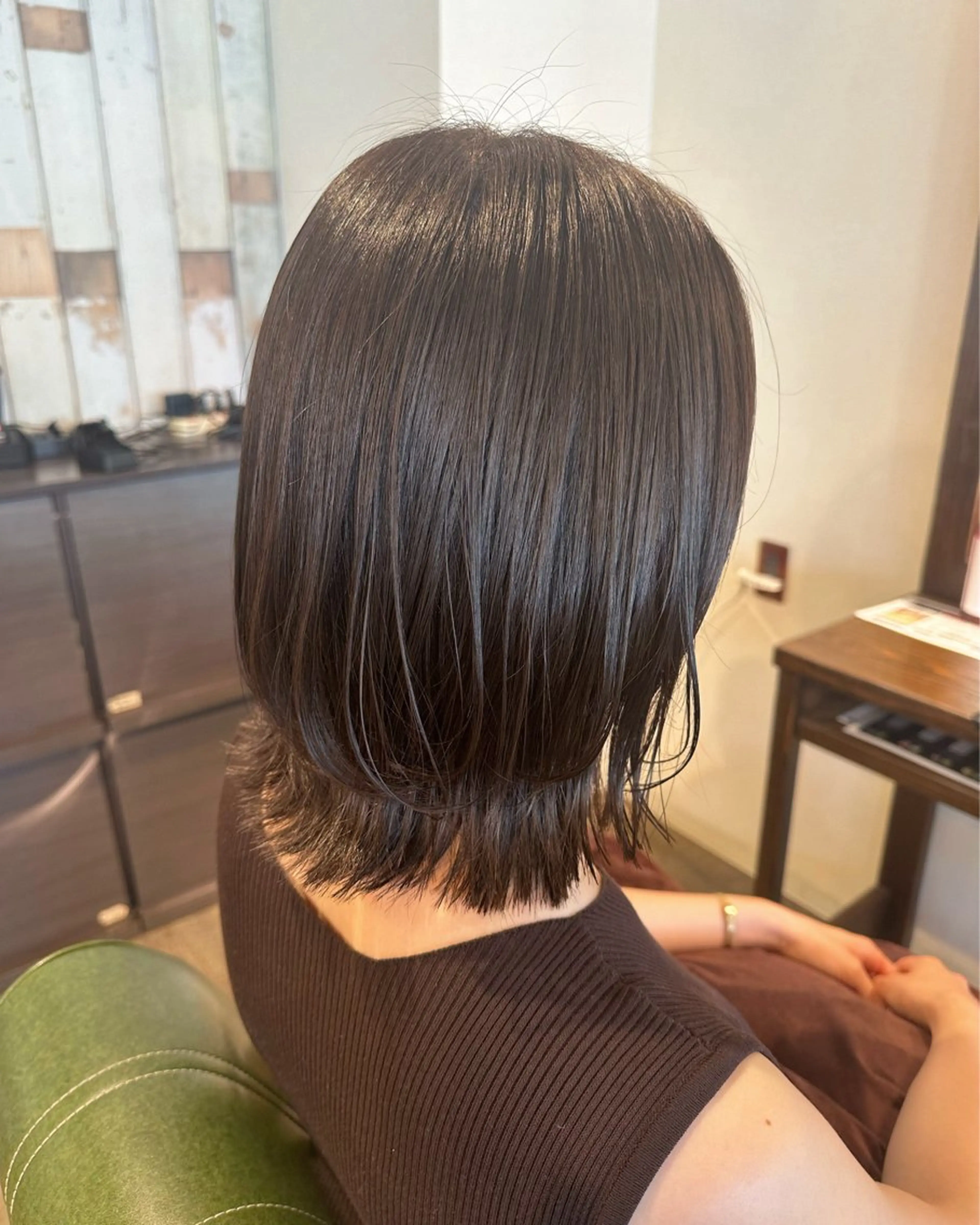 ミディアム ボブレイヤー ボブ レイヤーカット カット 佐藤  真依のその他イメージ