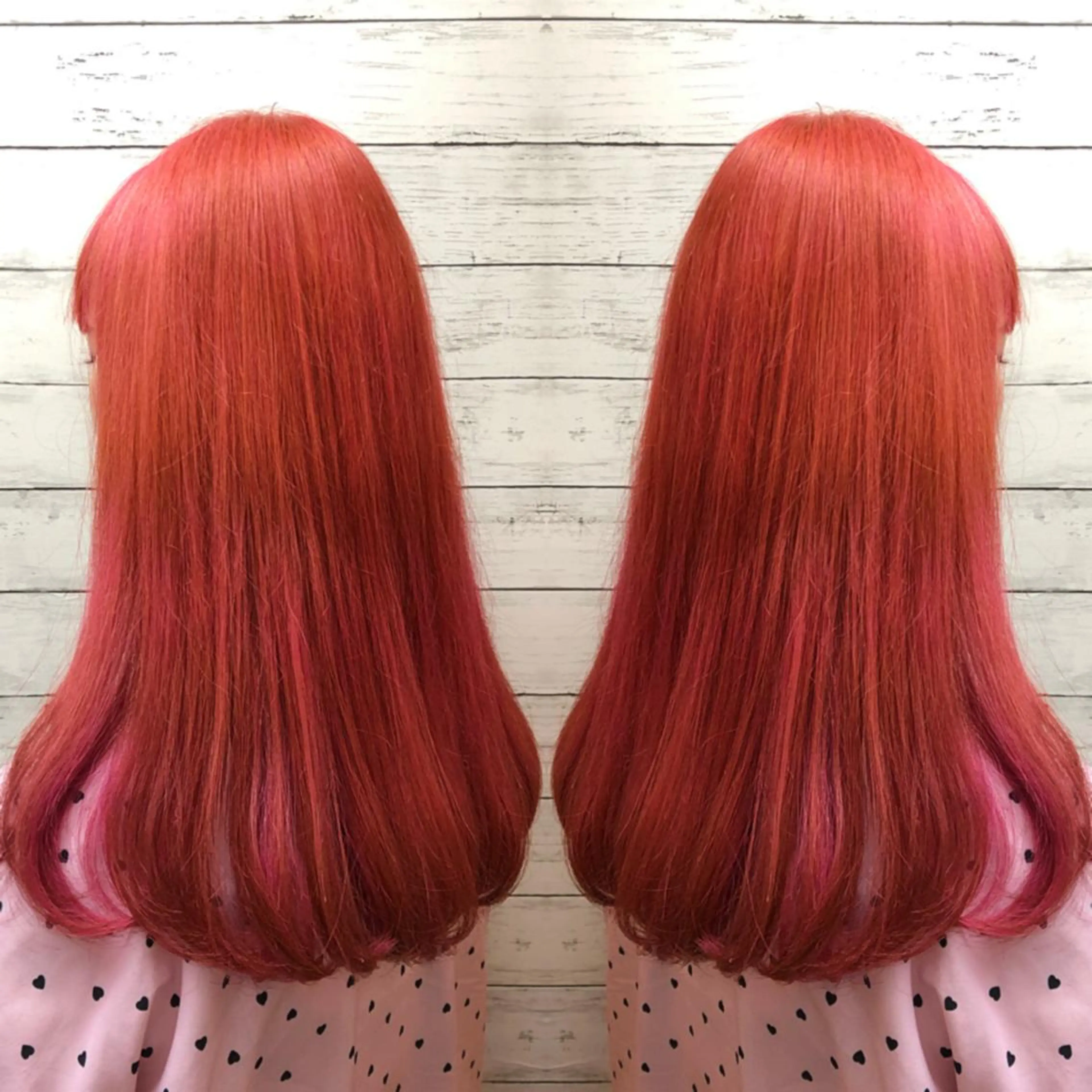 ロング カラー ブリーチ 韓国ヘア🤍髪質改善 🇰🇷AKANEのヘアスタイル