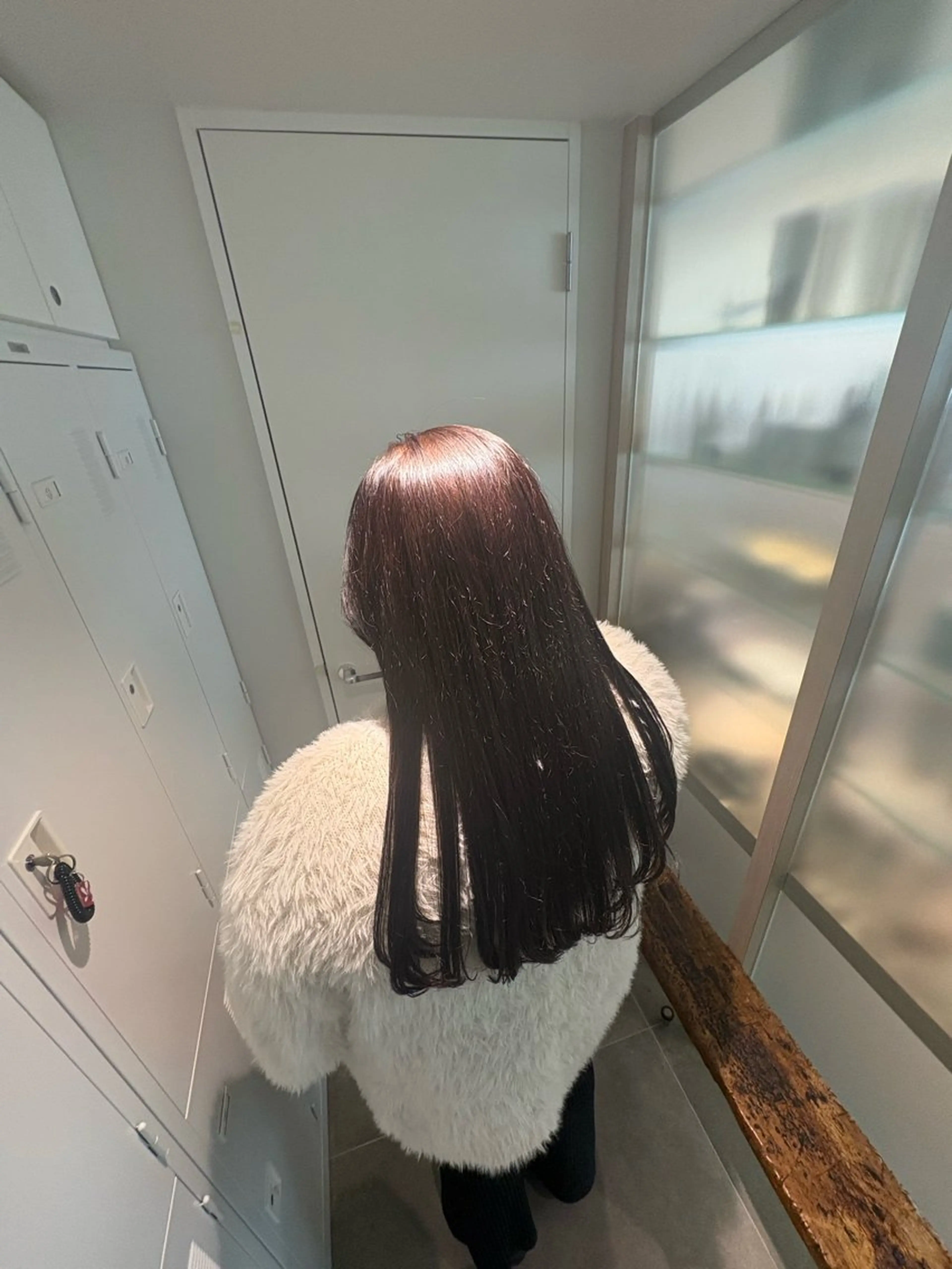 ロング カラー アッシュ アッシュブラウン ブラウンカラー ヘアカラー 坂田 愛彩萌のヘアスタイル