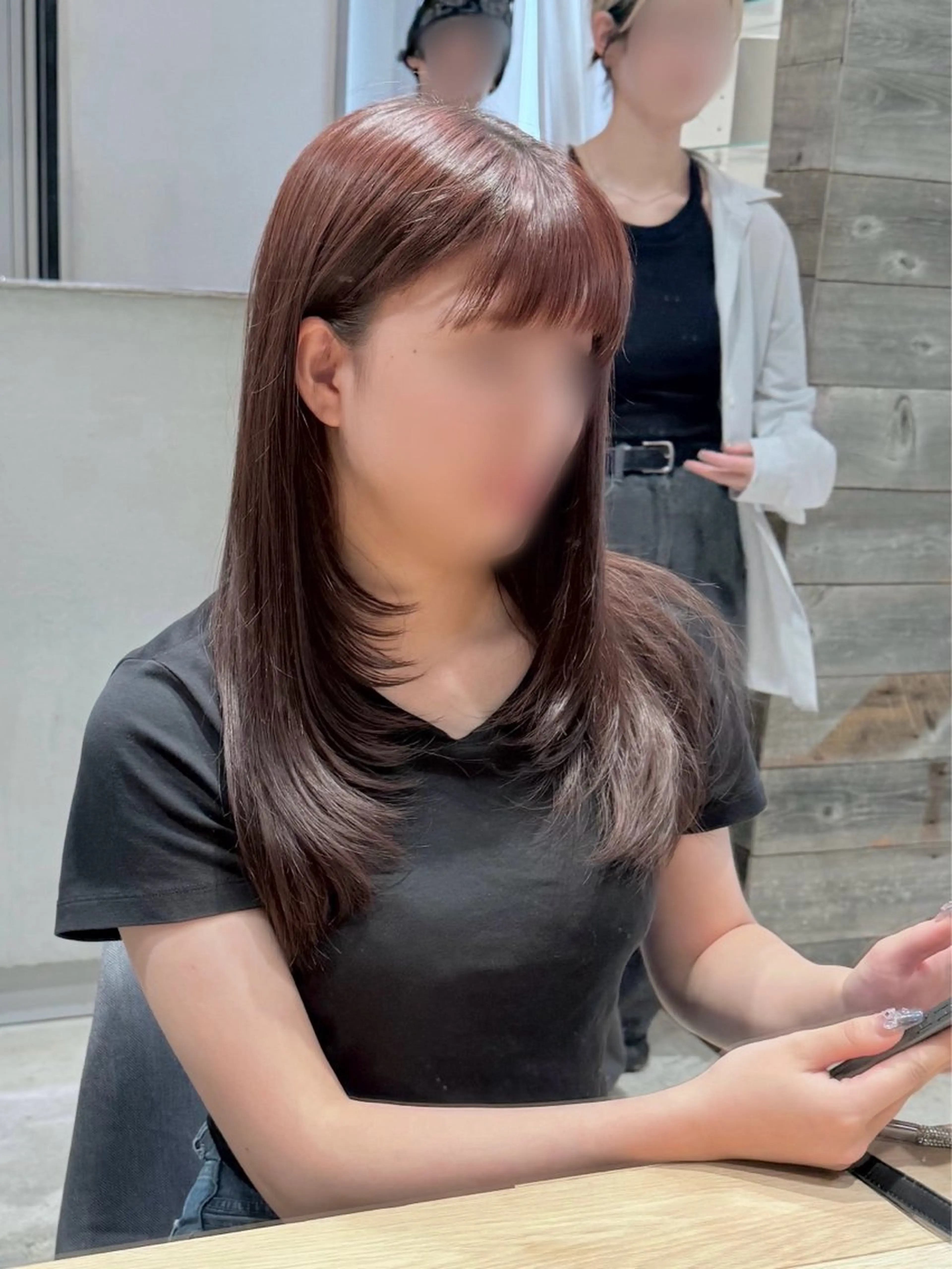 ミディアム カラー パーマ ヘアアレンジ パク・ボミン小野リエ 韓国ハーフ🦊のその他イメージ