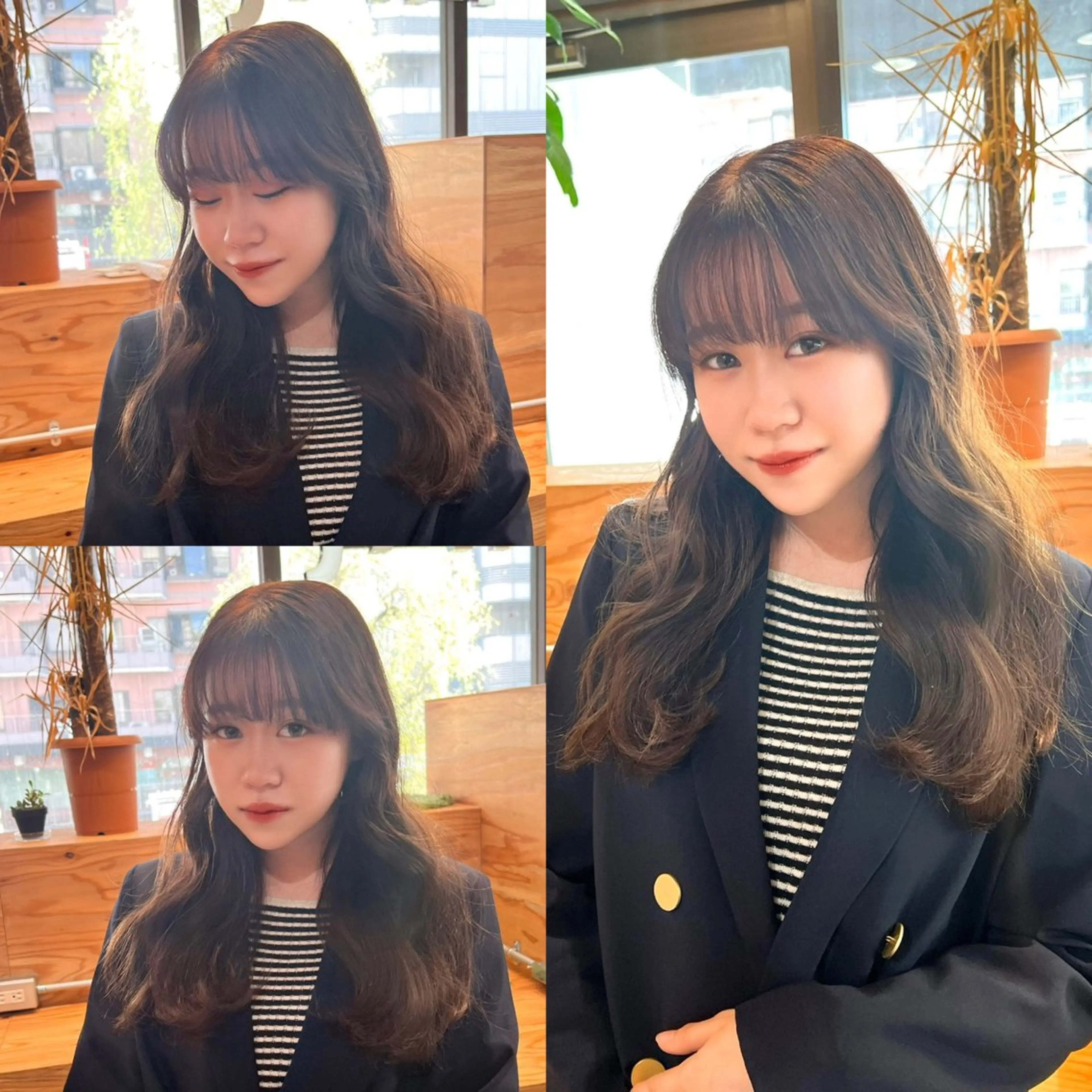 セミロング カラー ヘアアレンジ 顔周りカット 韓国風ヘア 似合わせカット 顔まわり職人🇰🇷 韓国ヘア/KAITOのヘアスタイル