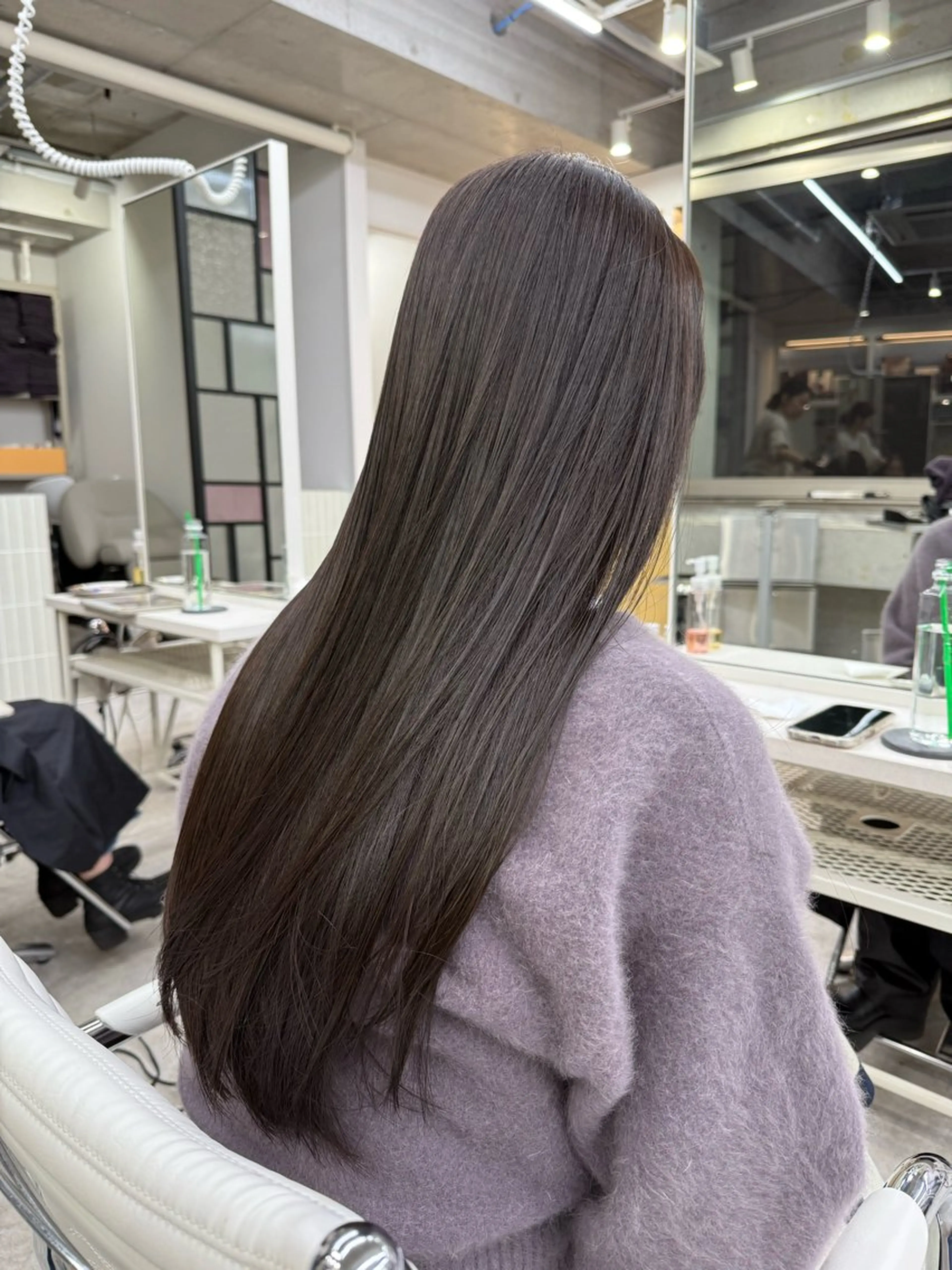 ロング 髪質改善 縮毛矯正 トリートメント 國井 廉のヘアスタイル