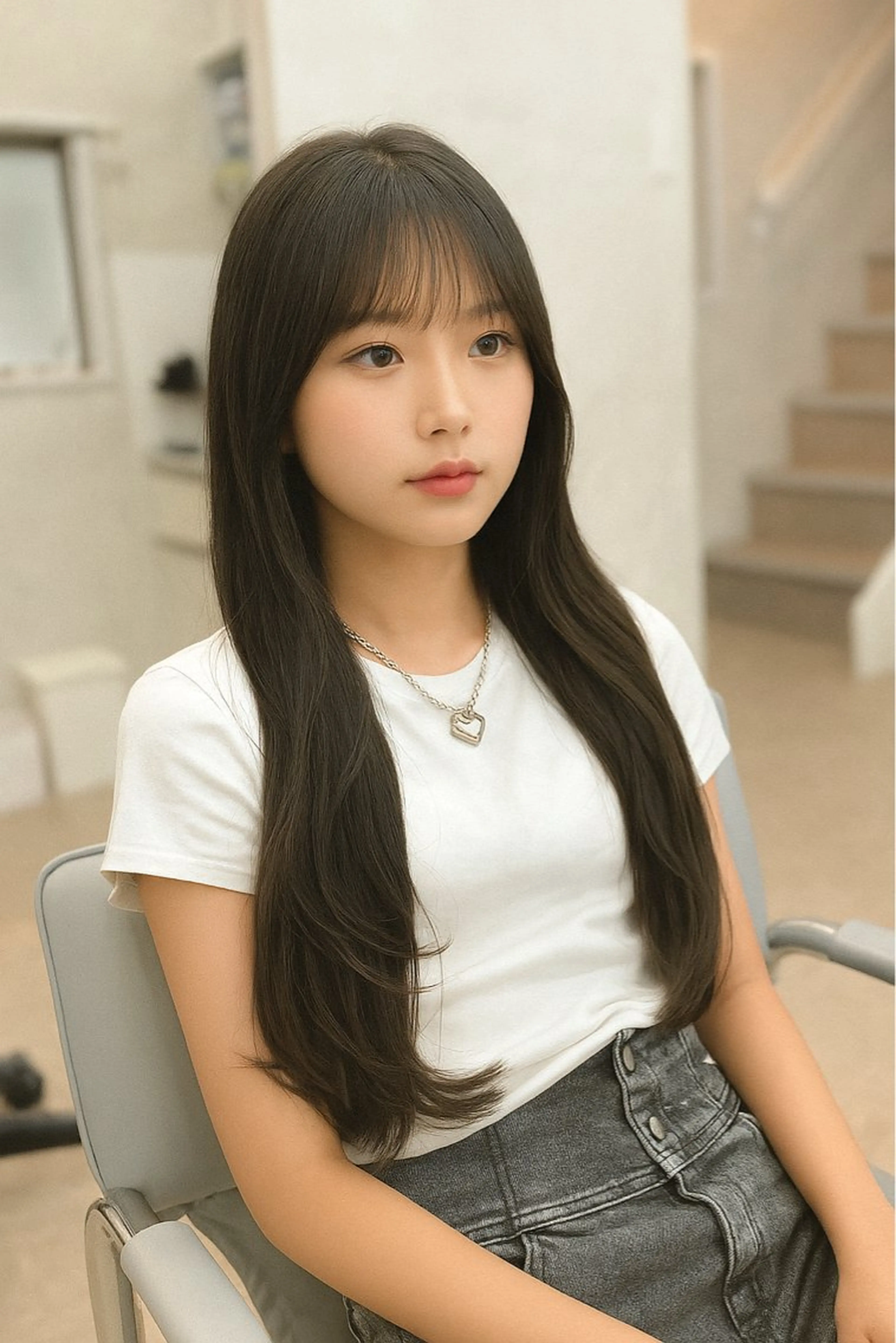 ロング カット ヘアカラー ✨韓国ヘア✨ レイヤー✂️鎌倉楓麻のヘアスタイル