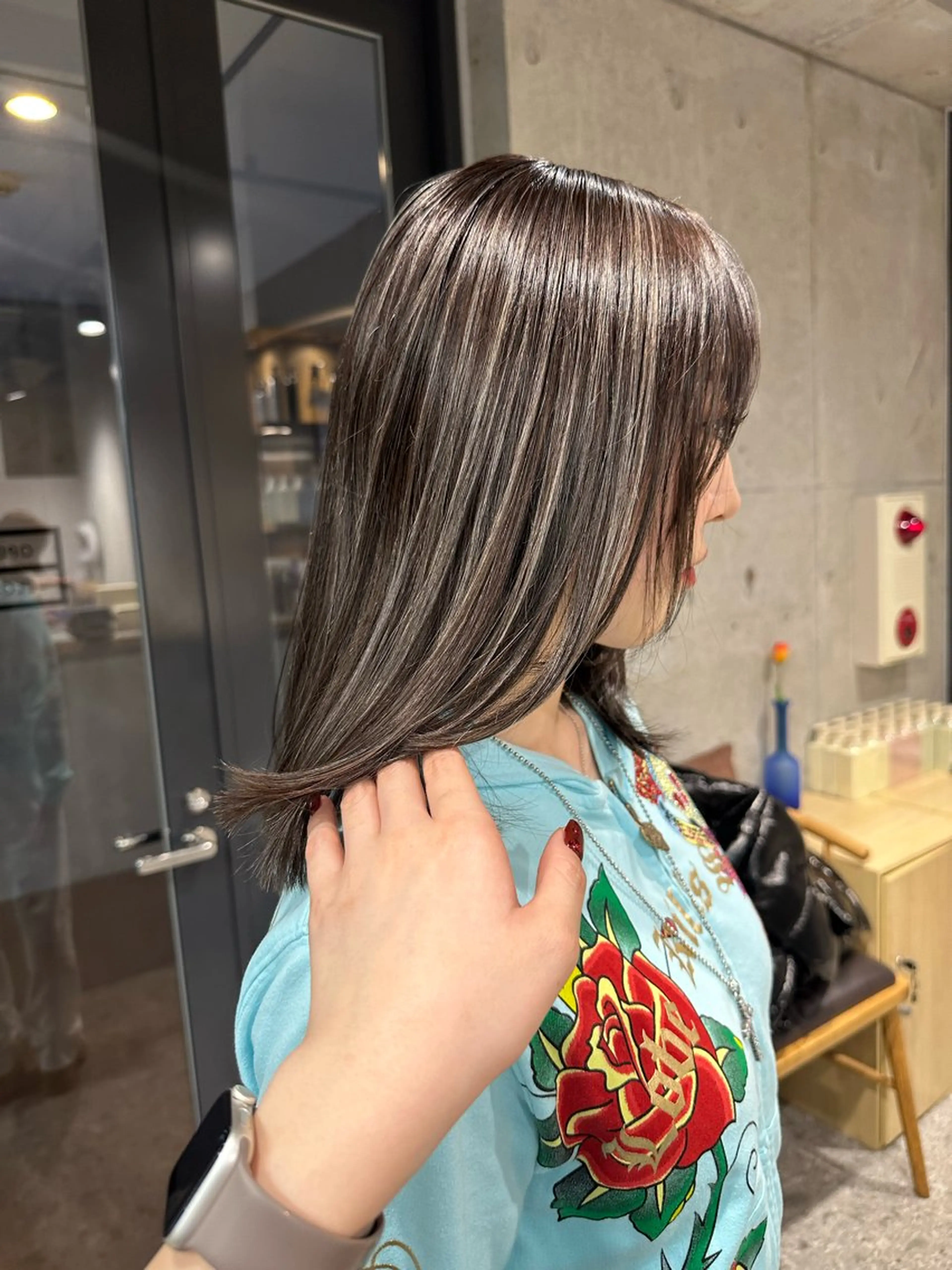 🔆ナチュラルハイライト🔆(ケアブリーチ込)の写真