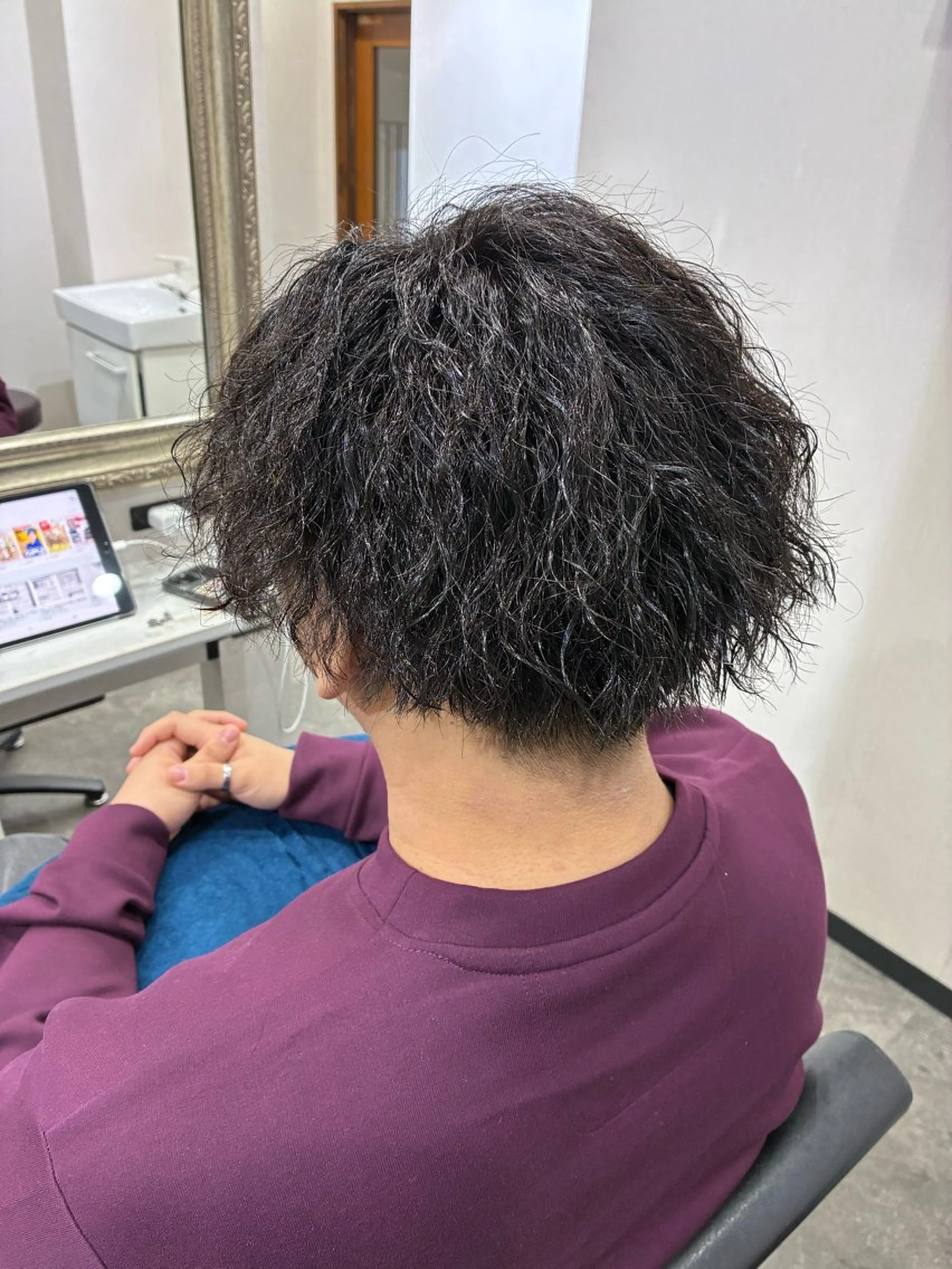 パーマ カット パーマ 五十嵐 満梨奈のヘアスタイル