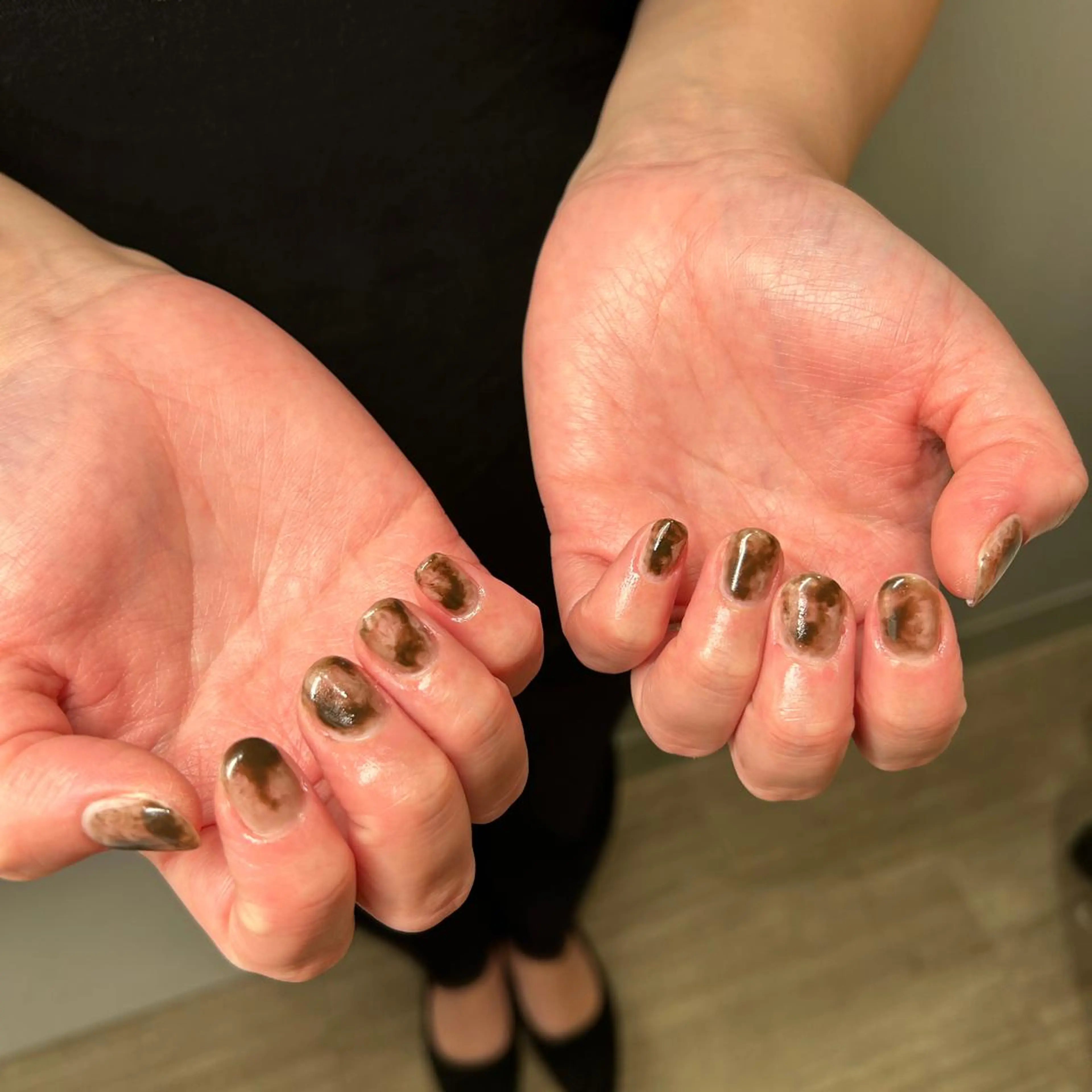 ネイル ブラウン sayaka 🩰のネイルデザイン