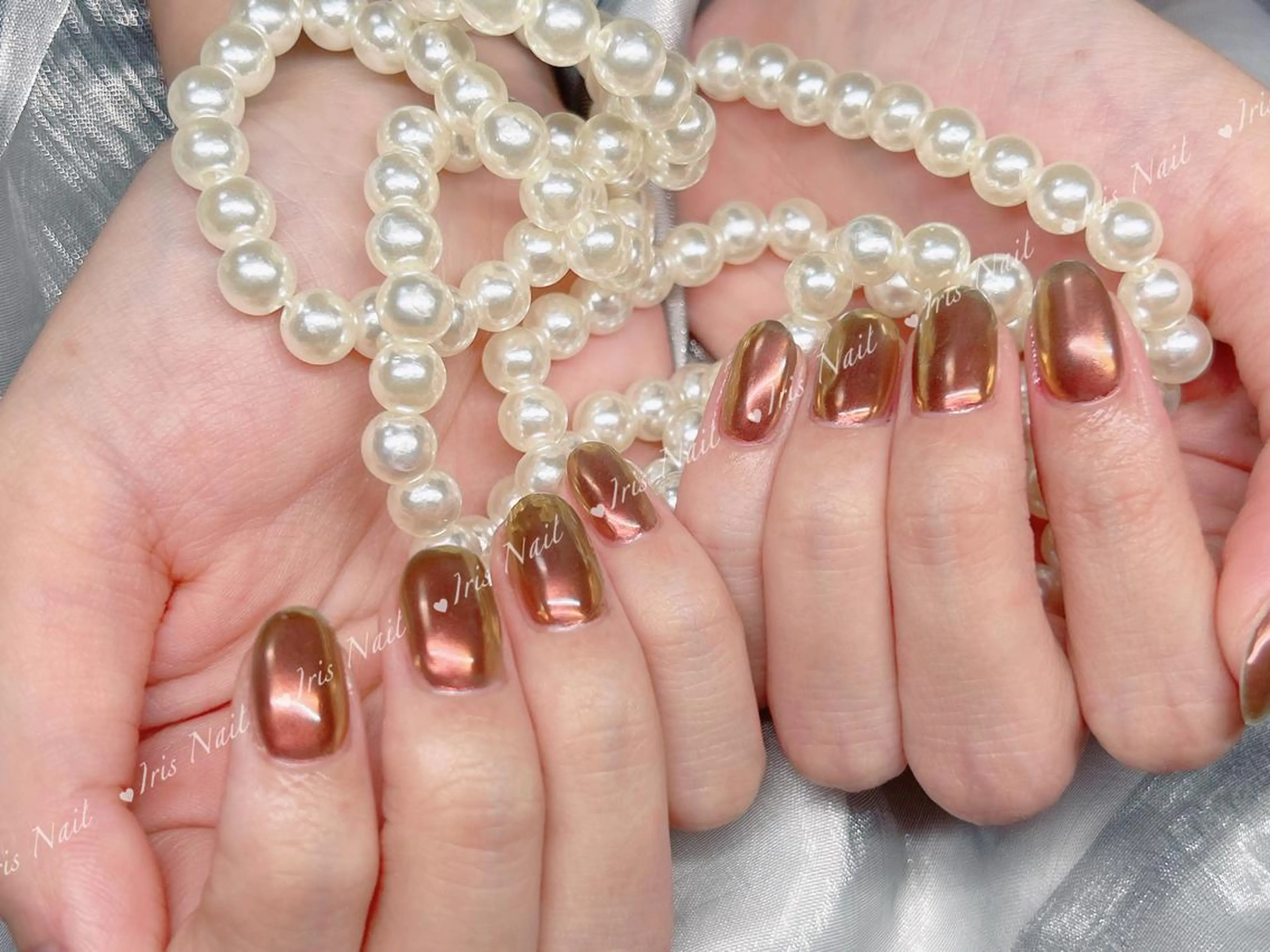 ネイル ミラーネイル ハンドネイル ハンドケア IRIS NAIL大塚のネイルデザイン
