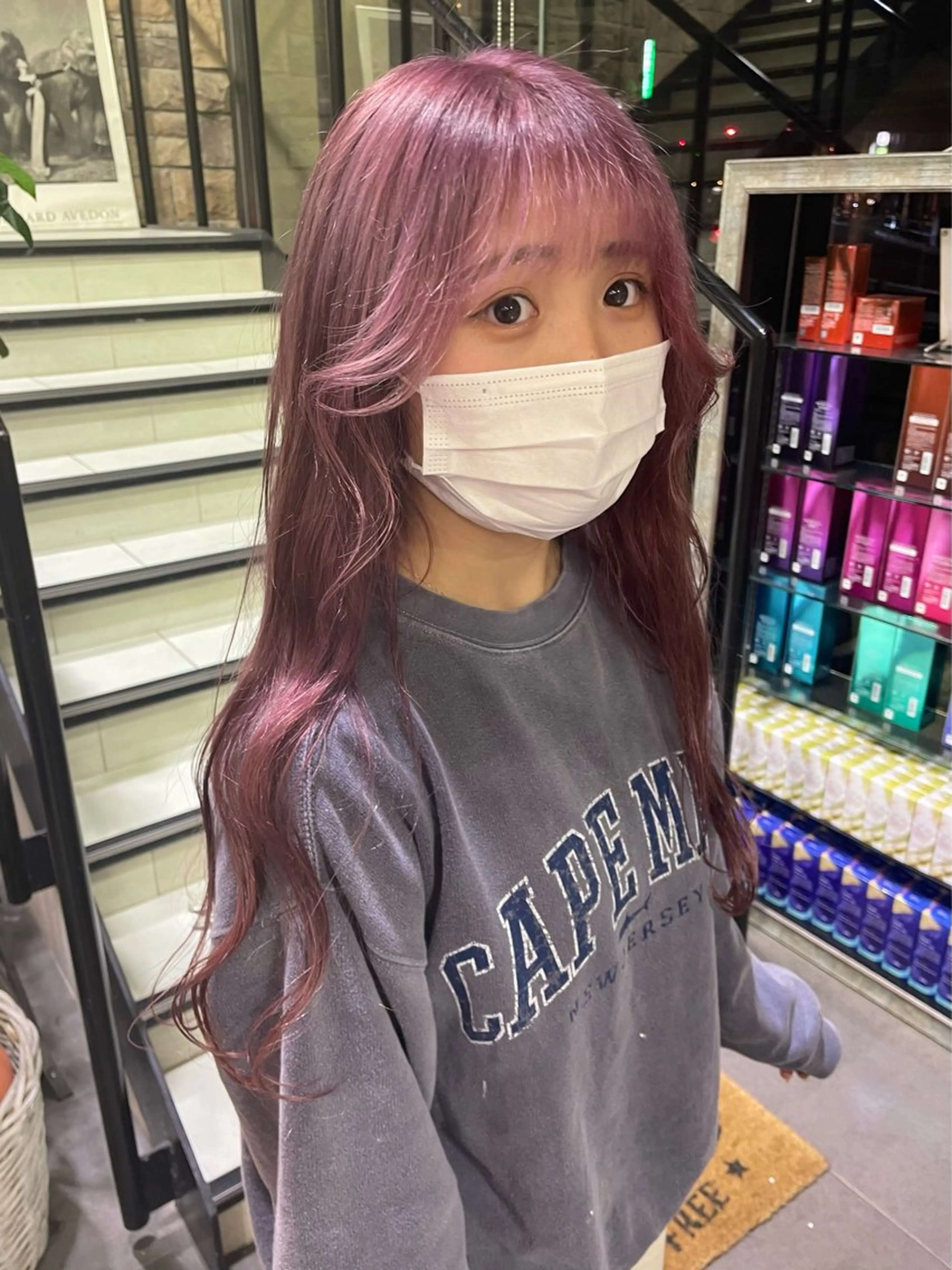 セミロング ヘアカラー トリートメント 艶カラー/eye 🫧ྀི/栞のヘアスタイル