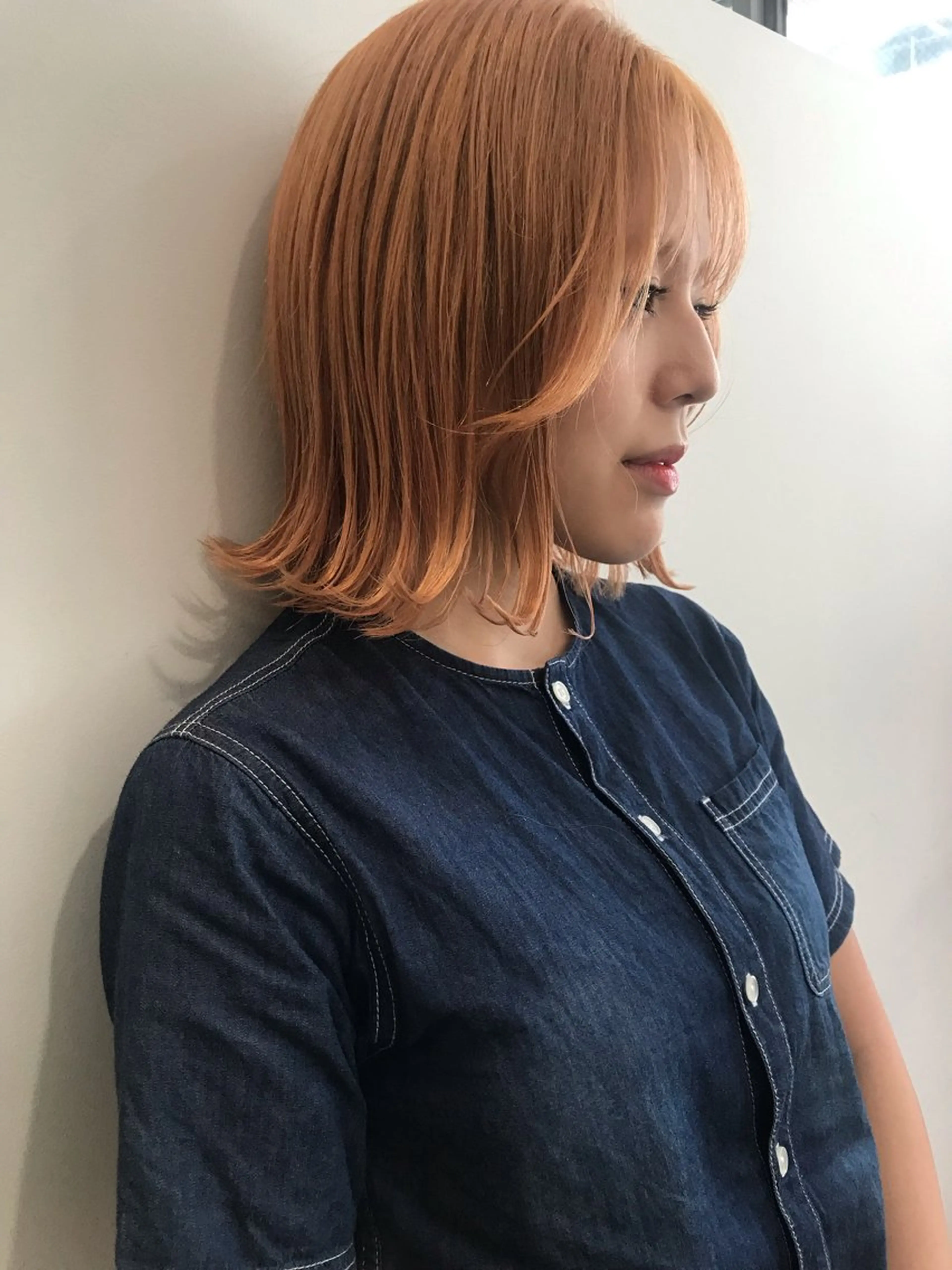 セミロング カラー muku所属・レディースカット モデル/ayunaのヘアスタイル