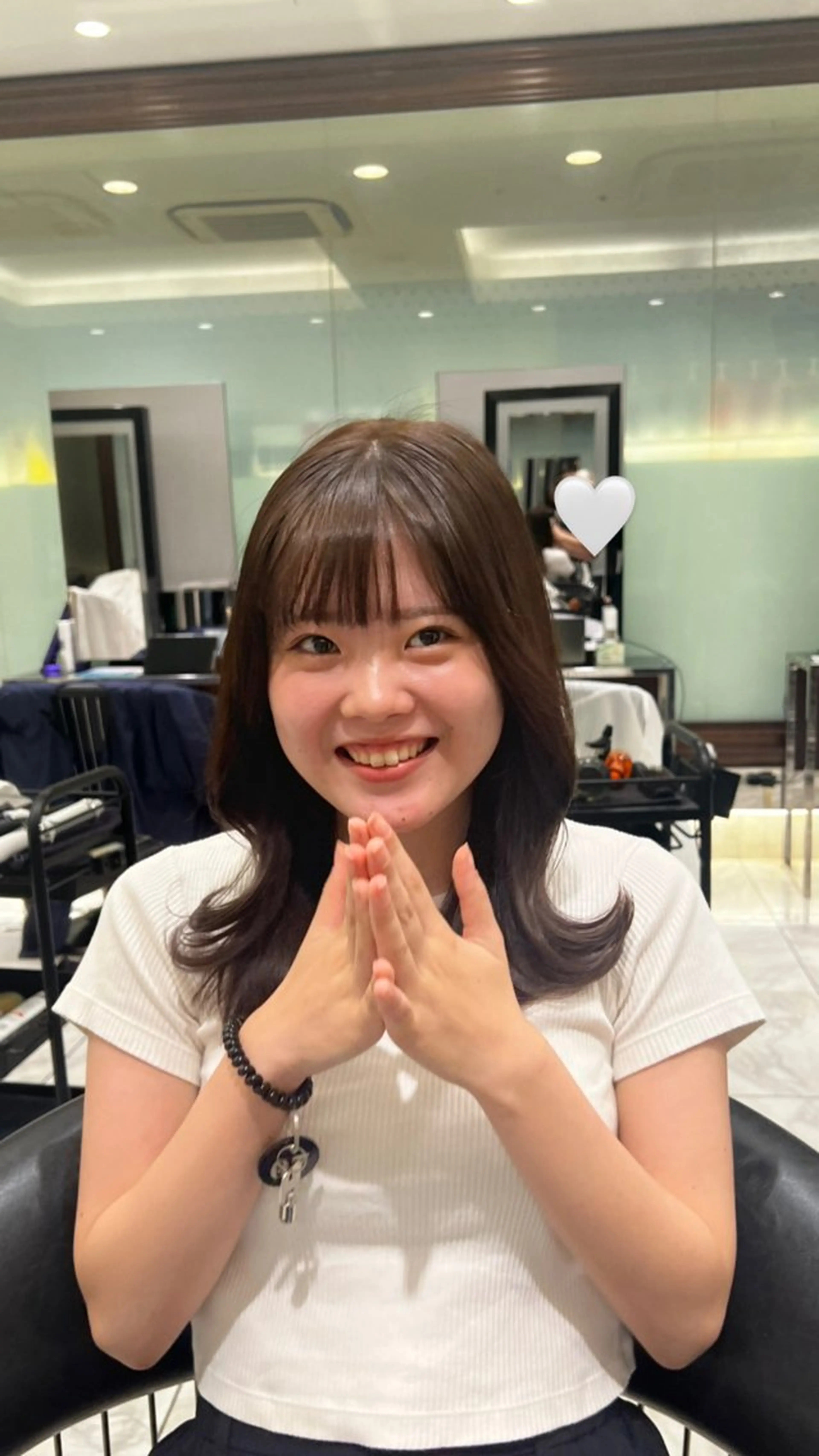 セミロング カラー ブラウンカラー ヘアカラー トリートメント 顔周り/透明感 🤍銀座RINOSEのヘアスタイル