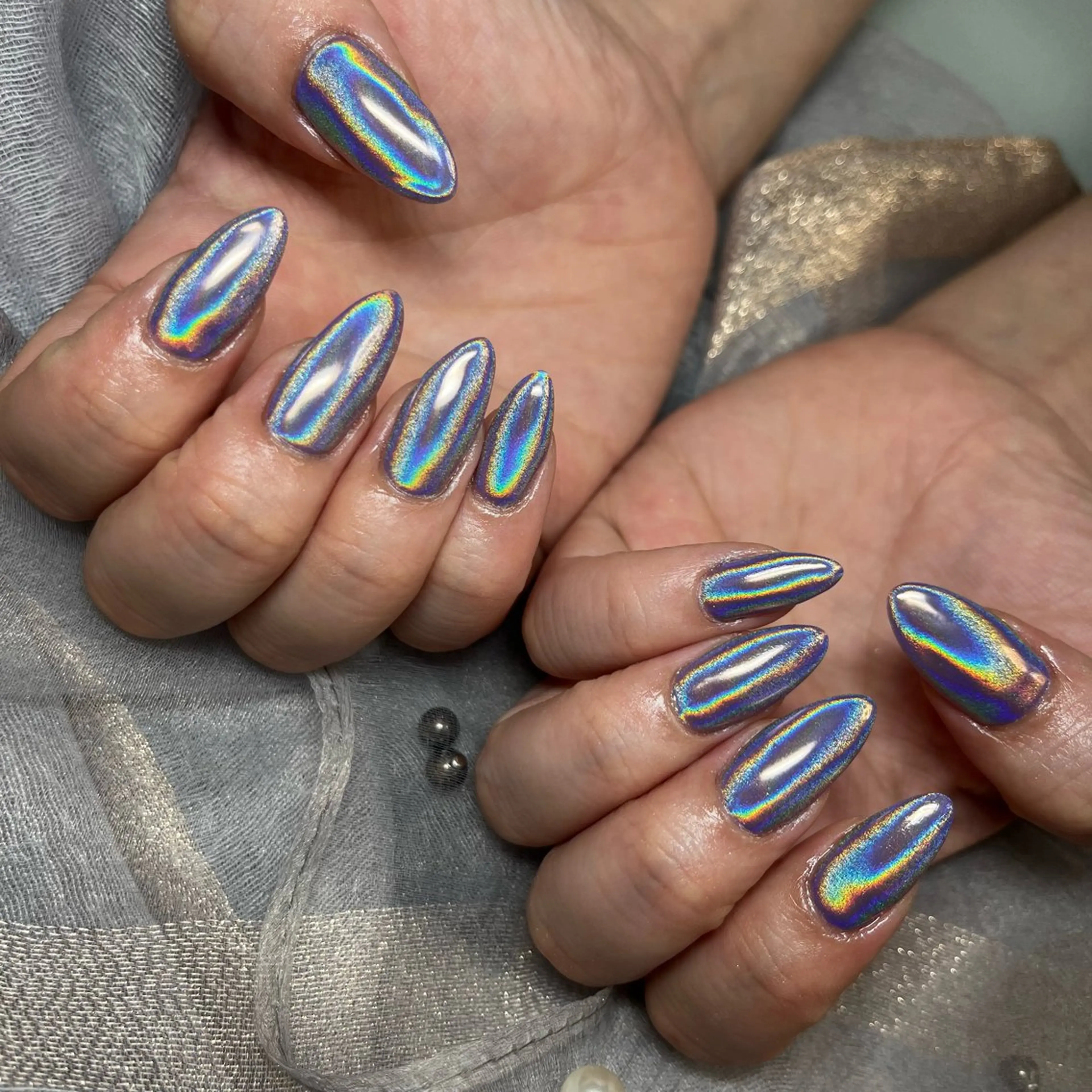 ネイル 長さ出し ジェルネイル ハンドネイル Liberta所属・森 まりなのネイルデザイン