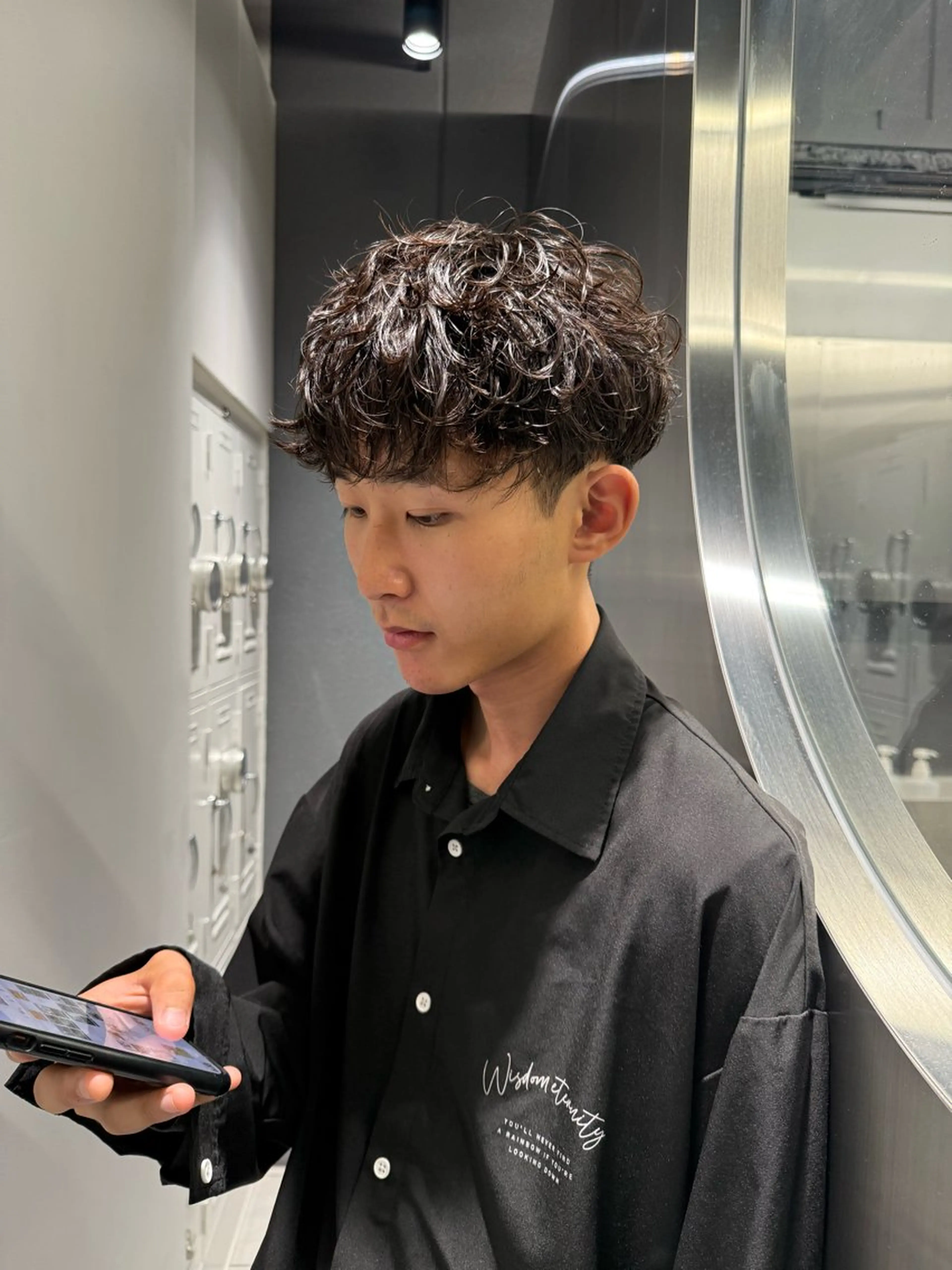 ショート パーマ メンズ fifth天神大名メンズサロン(フィフス)所属・fifth天神パーマ 特化/大田宗一朗のヘアスタイル