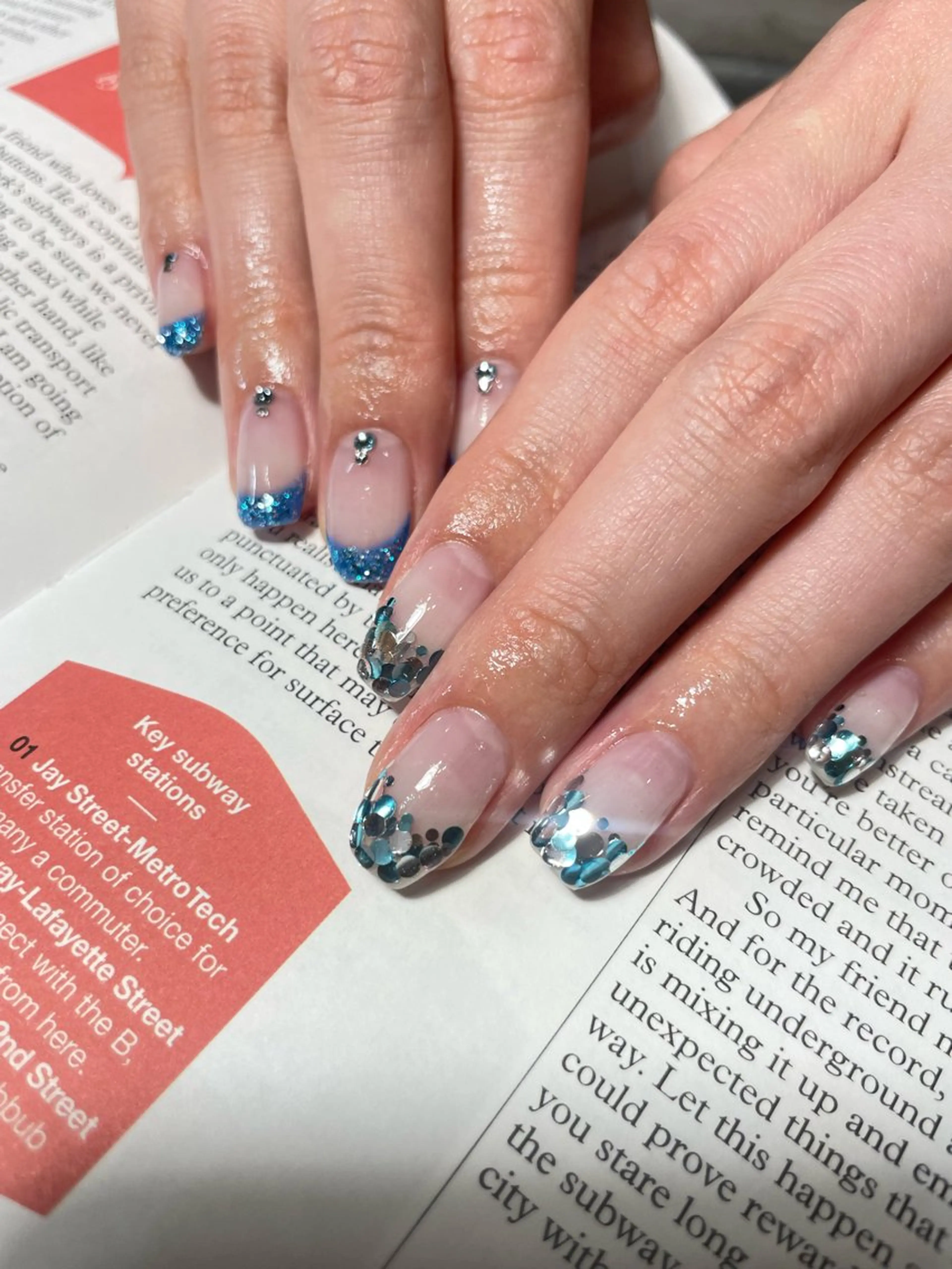 ネイル アートネイル ジェルネイル 🫧Sunrich lu🤍のネイルデザイン