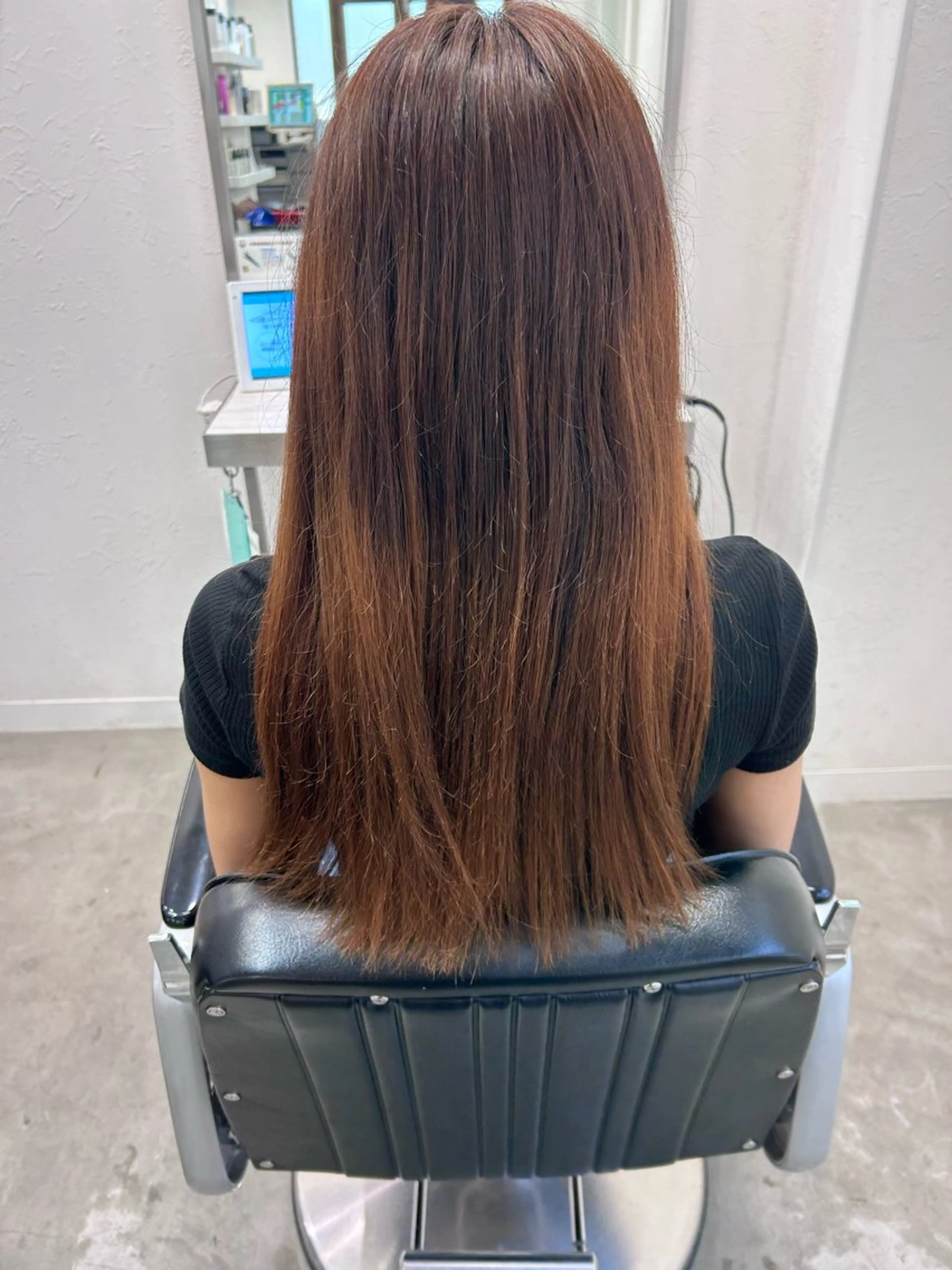 ロング 艶カラー/レイヤー /メンズ/マツエクのヘアスタイル