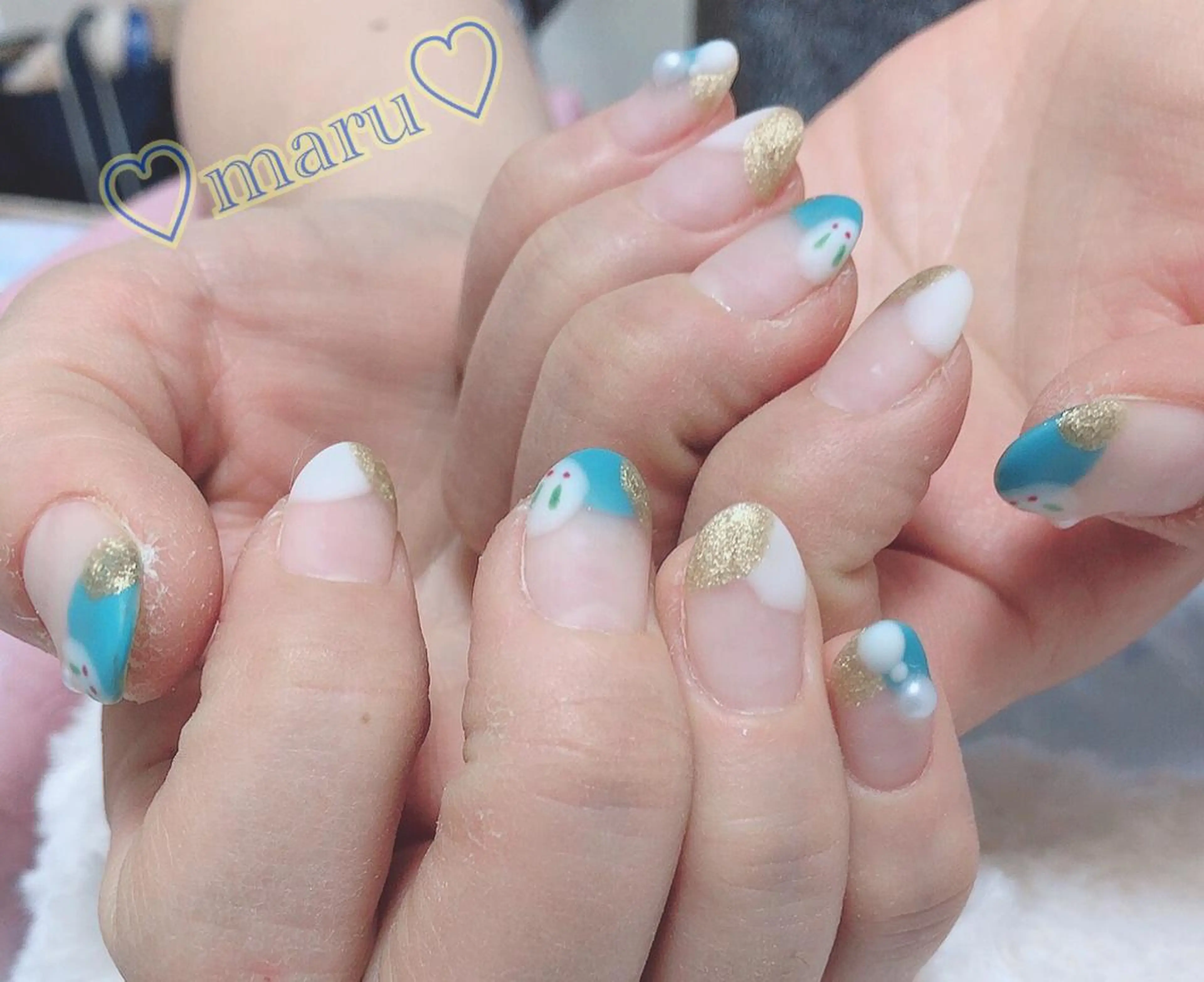 ネイル ハンドネイル フットネイル まるみ ♡のネイルデザイン