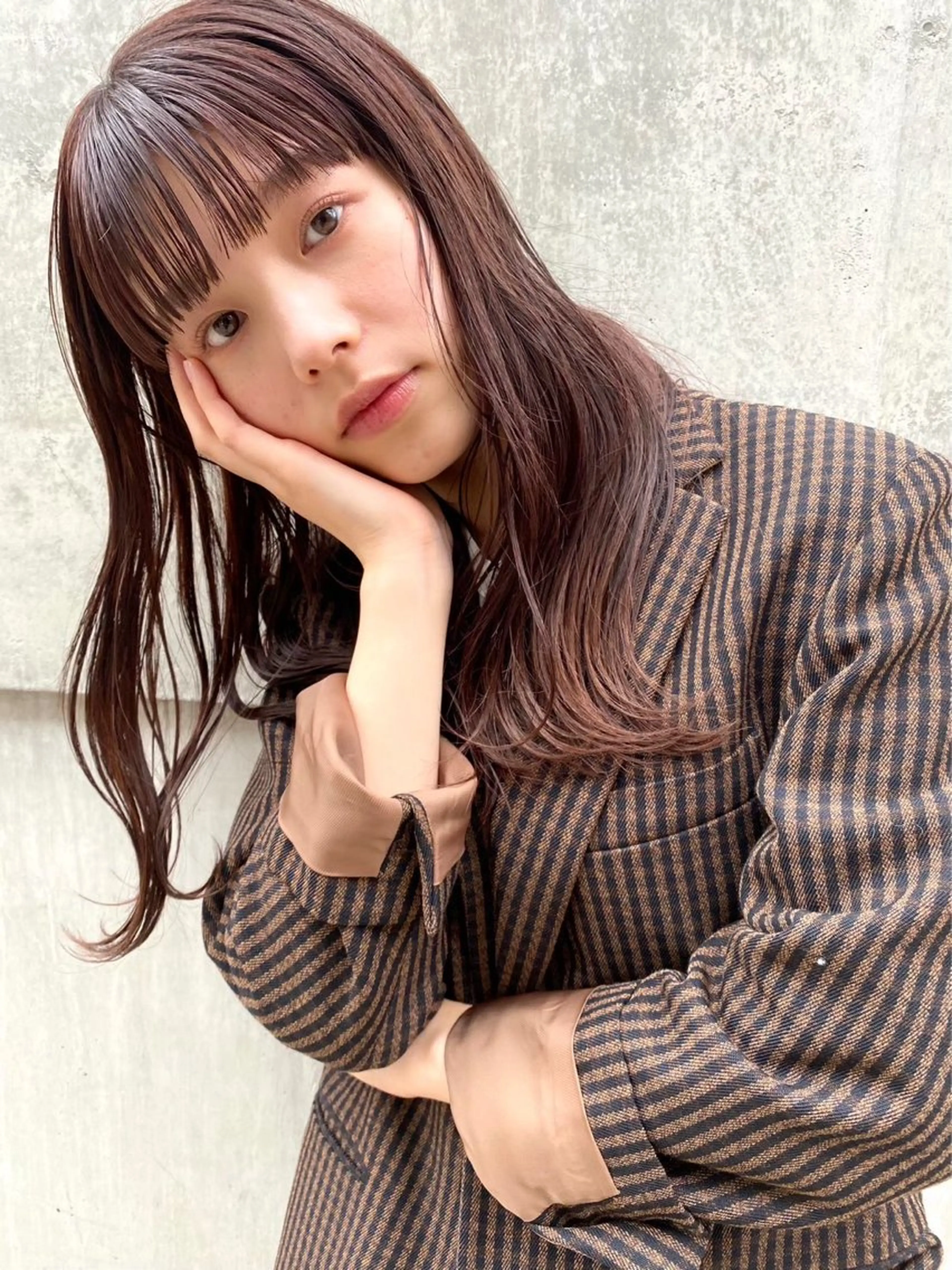 セミロング quon KINO/ カラー/メンズカットのヘアスタイル