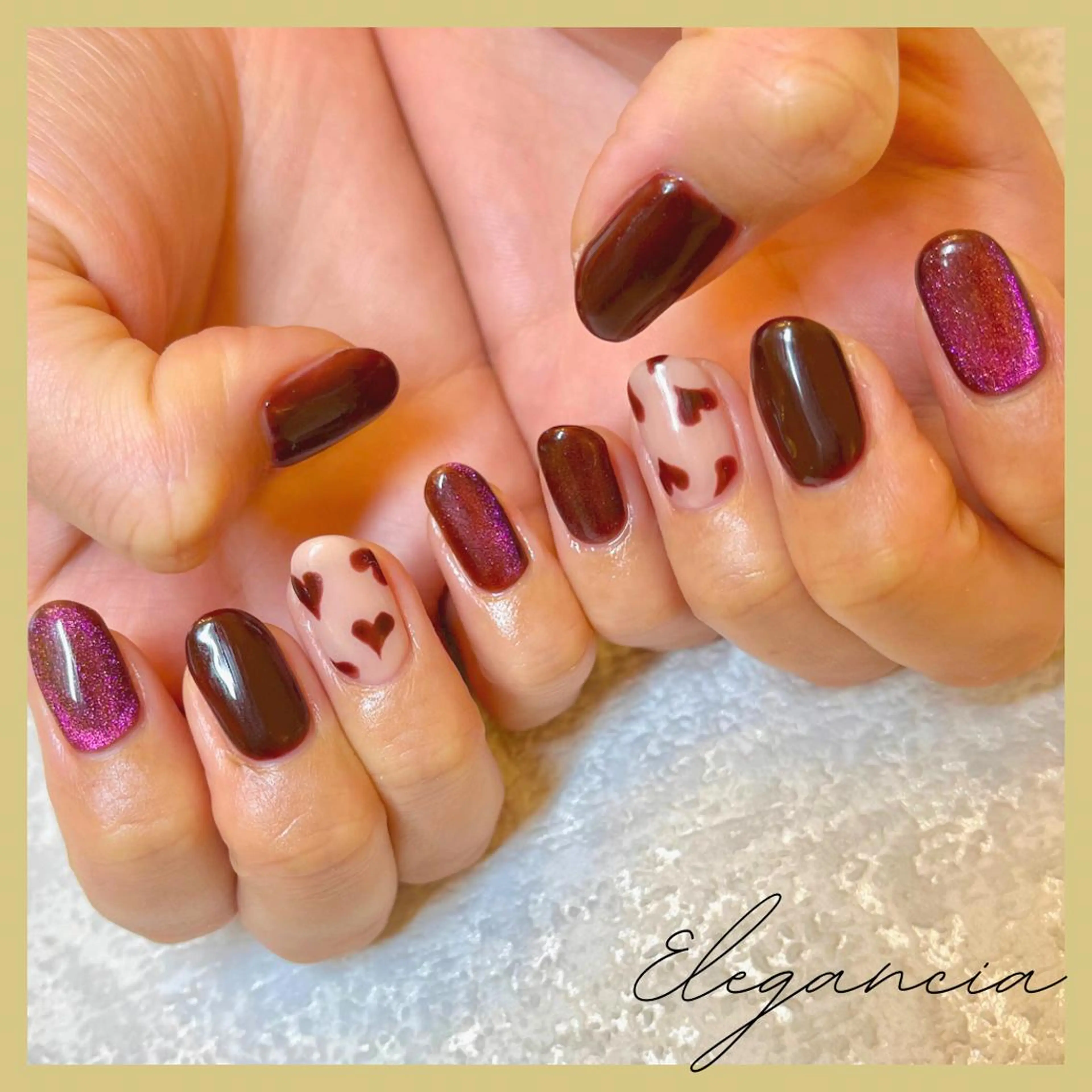 カラー ネイル ハンドネイル Elegancia. Hiromiのネイルデザイン