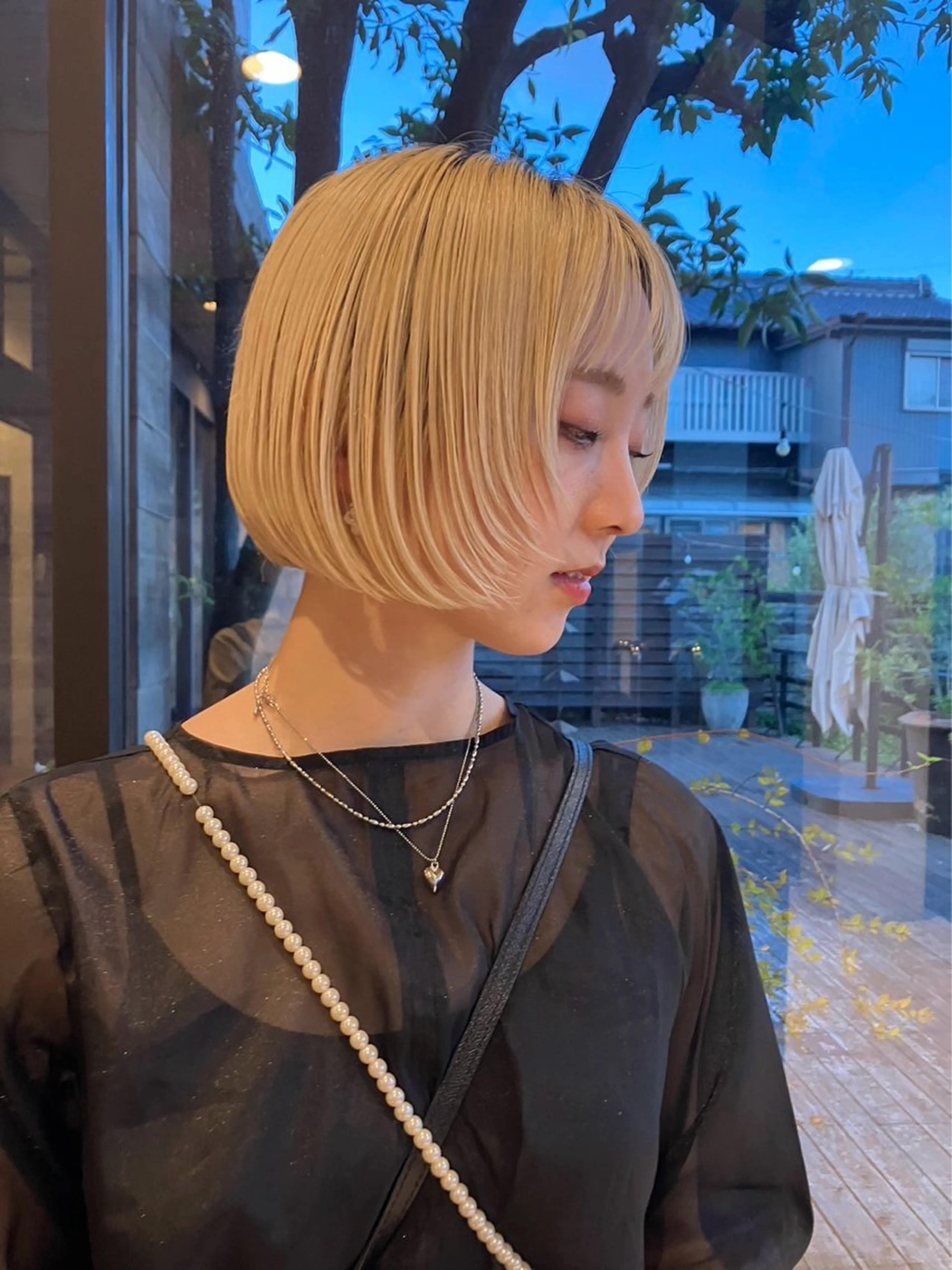 ミディアム カット 赤み消しカラー 🩵かりんのヘアスタイル