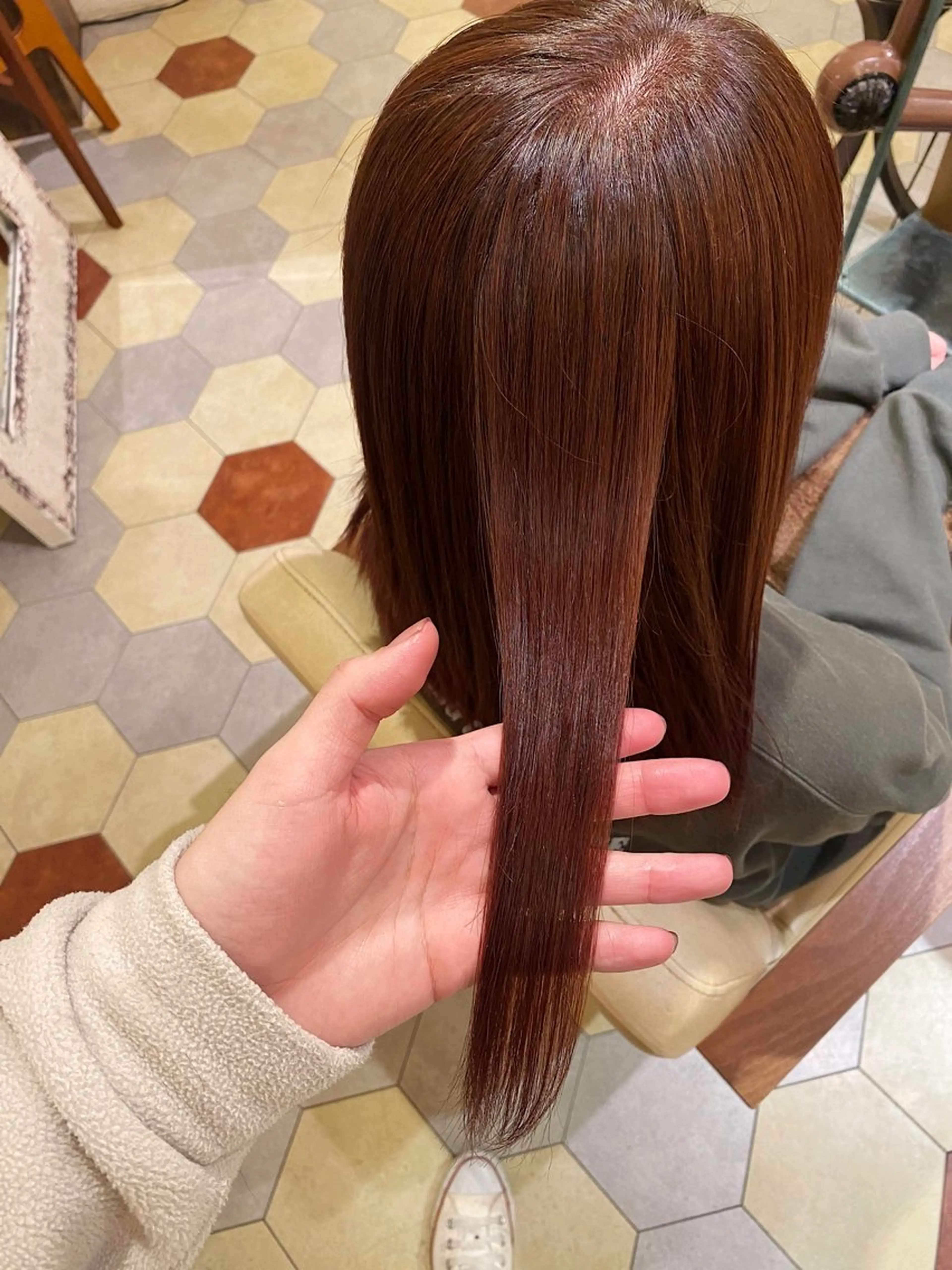 セミロング トリートメント トリートメント 艶髪/艶カラー/縮毛 /   タキダのヘアスタイル