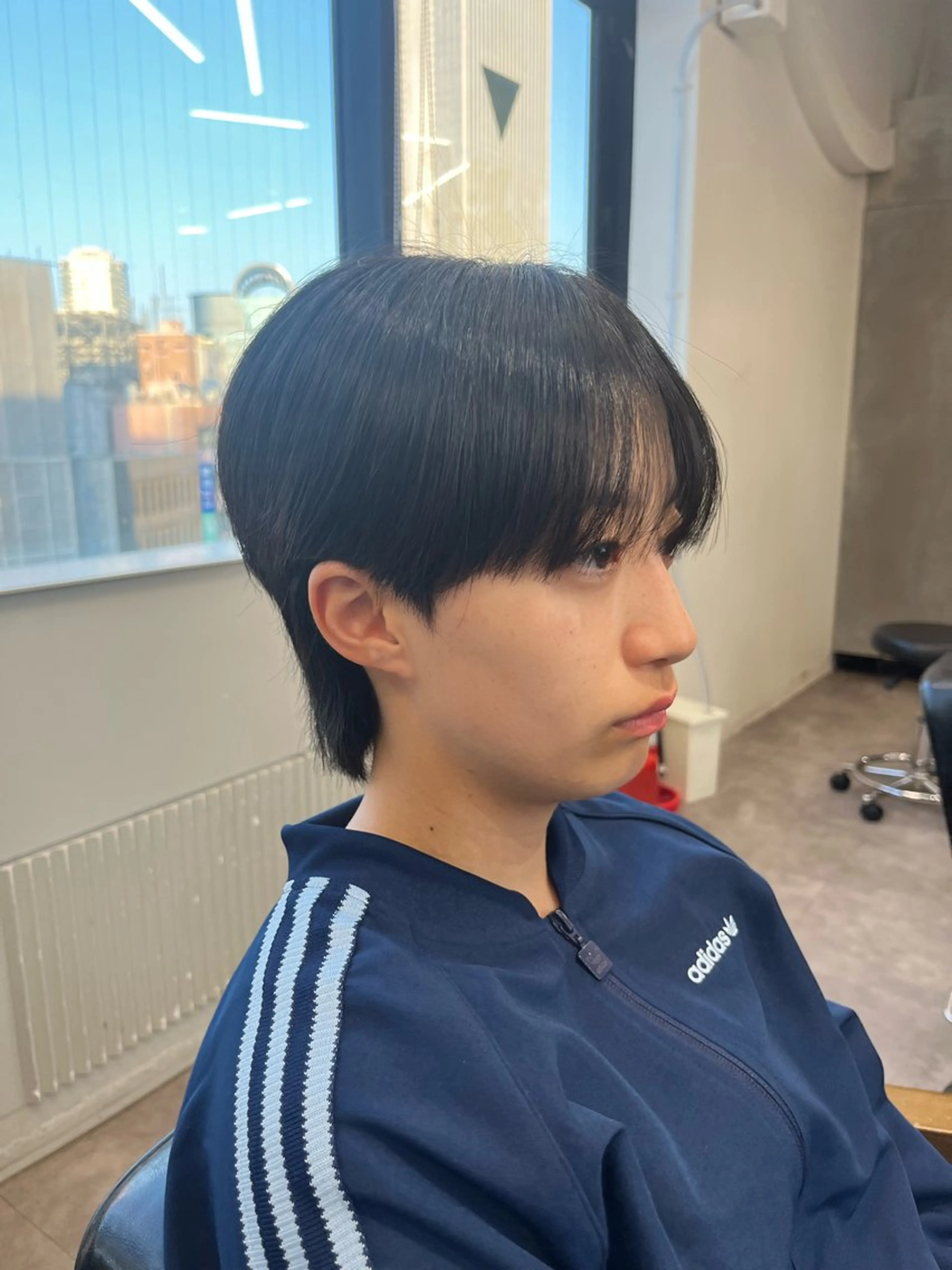 ショート カット 縮毛矯正 💜メンズカット＆パ ーマ💜Sakuraのヘアスタイル