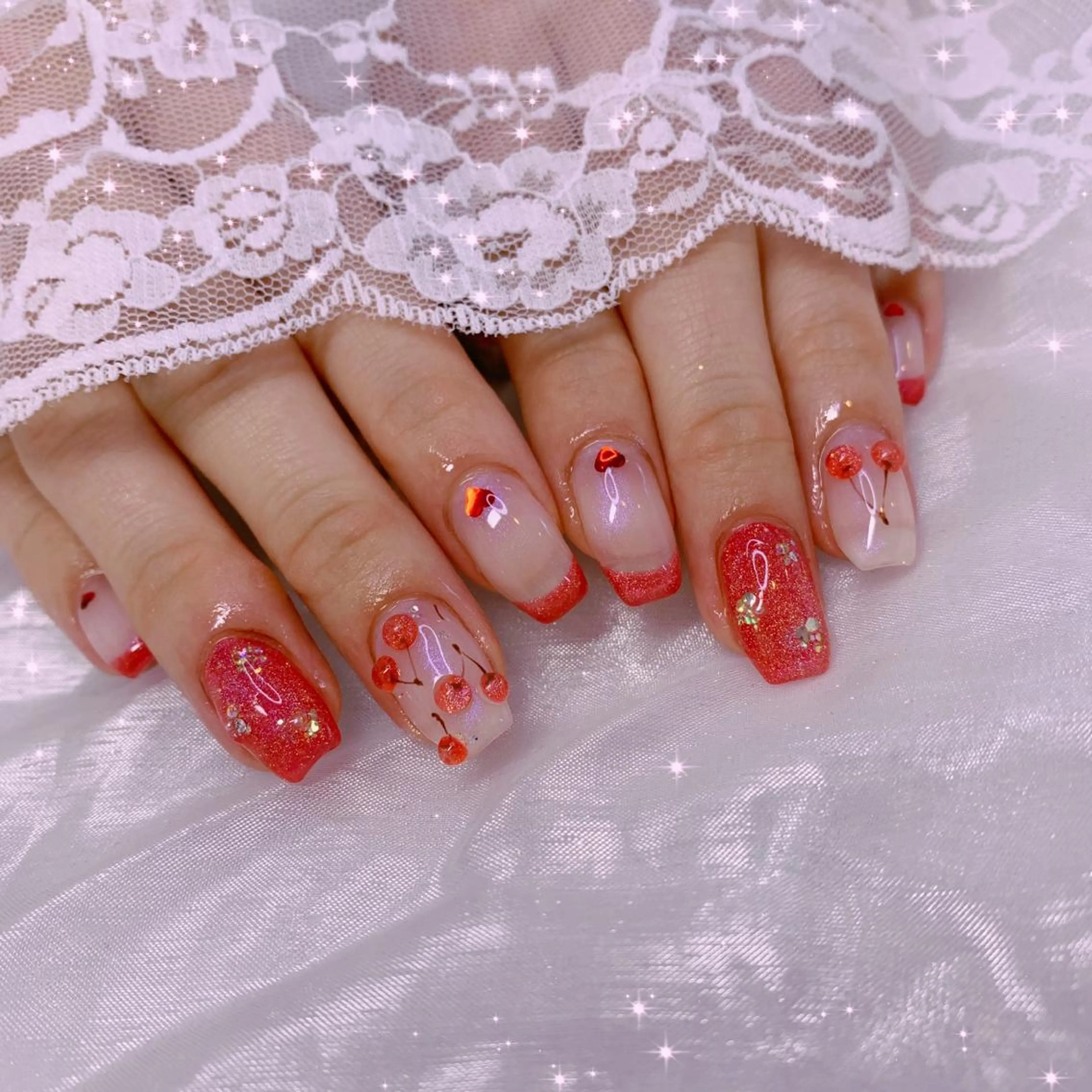 ネイル ハンドネイル La neige* yuki 🥯🍑のネイルデザイン