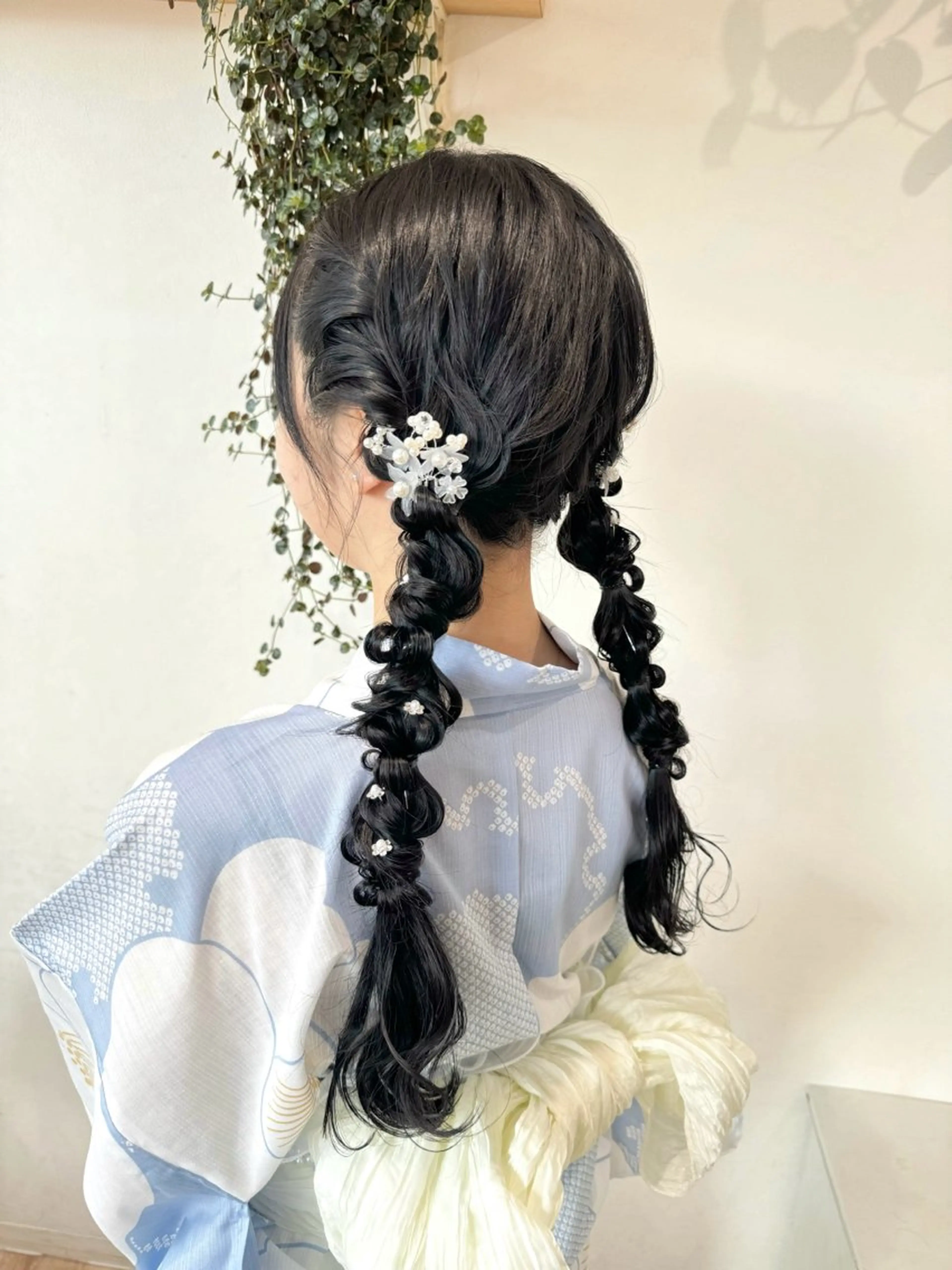 【浴衣着付+ヘアセット】持ち込み専用メニュー🎀👘の写真