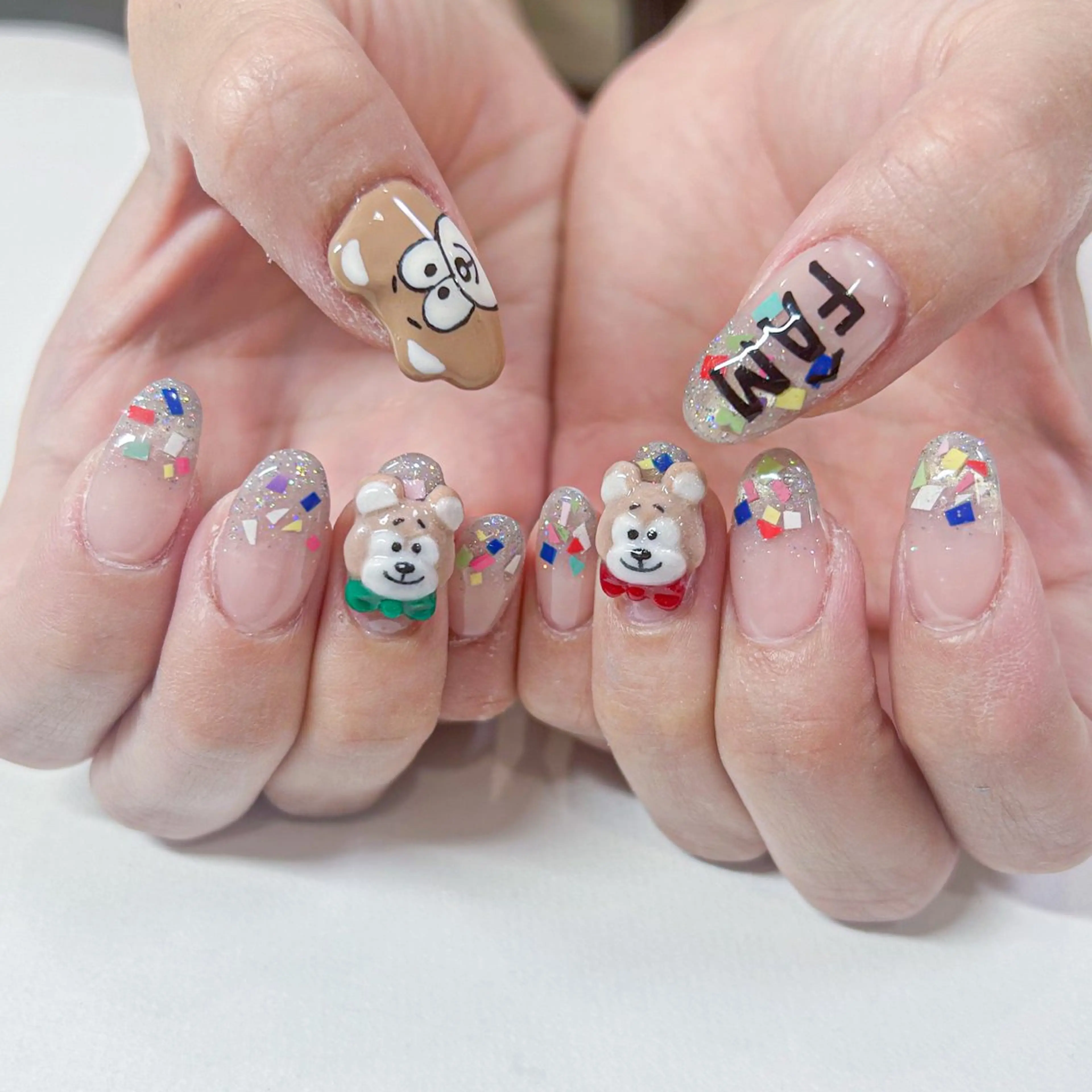 ネイル アートネイル 長さ出し フットネイル 韓国ネイル マグネットネイル Minami 🍓のネイルデザイン