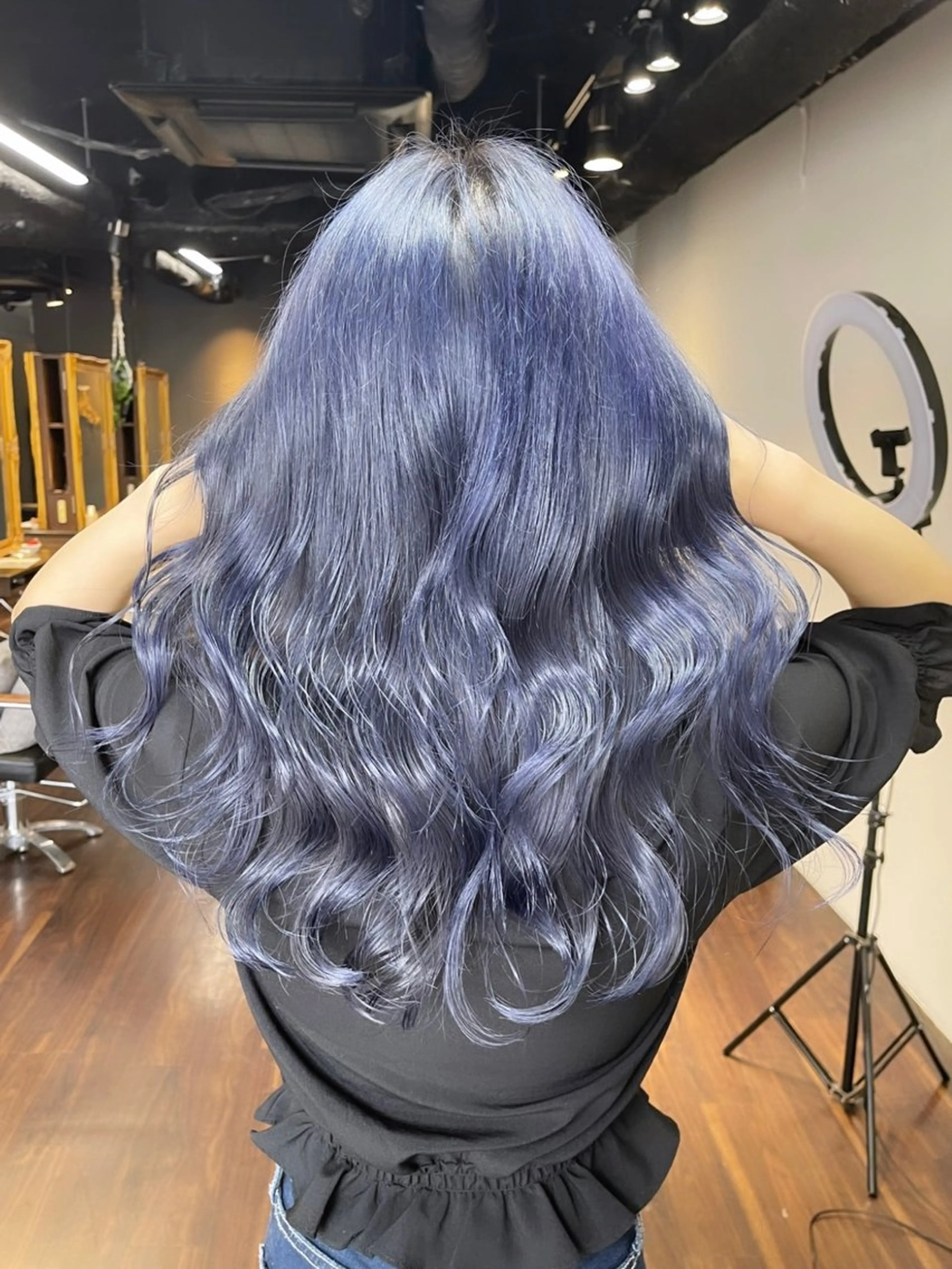ロング カラー ヘアアレンジ ブリーチ ケアブリーチ ダブルカラー イヤリングカラー ハイトーンカラー カット ヘアカラー トリートメント 髪質改善/レイヤー ダブルカラー塚本耀のヘアスタイル