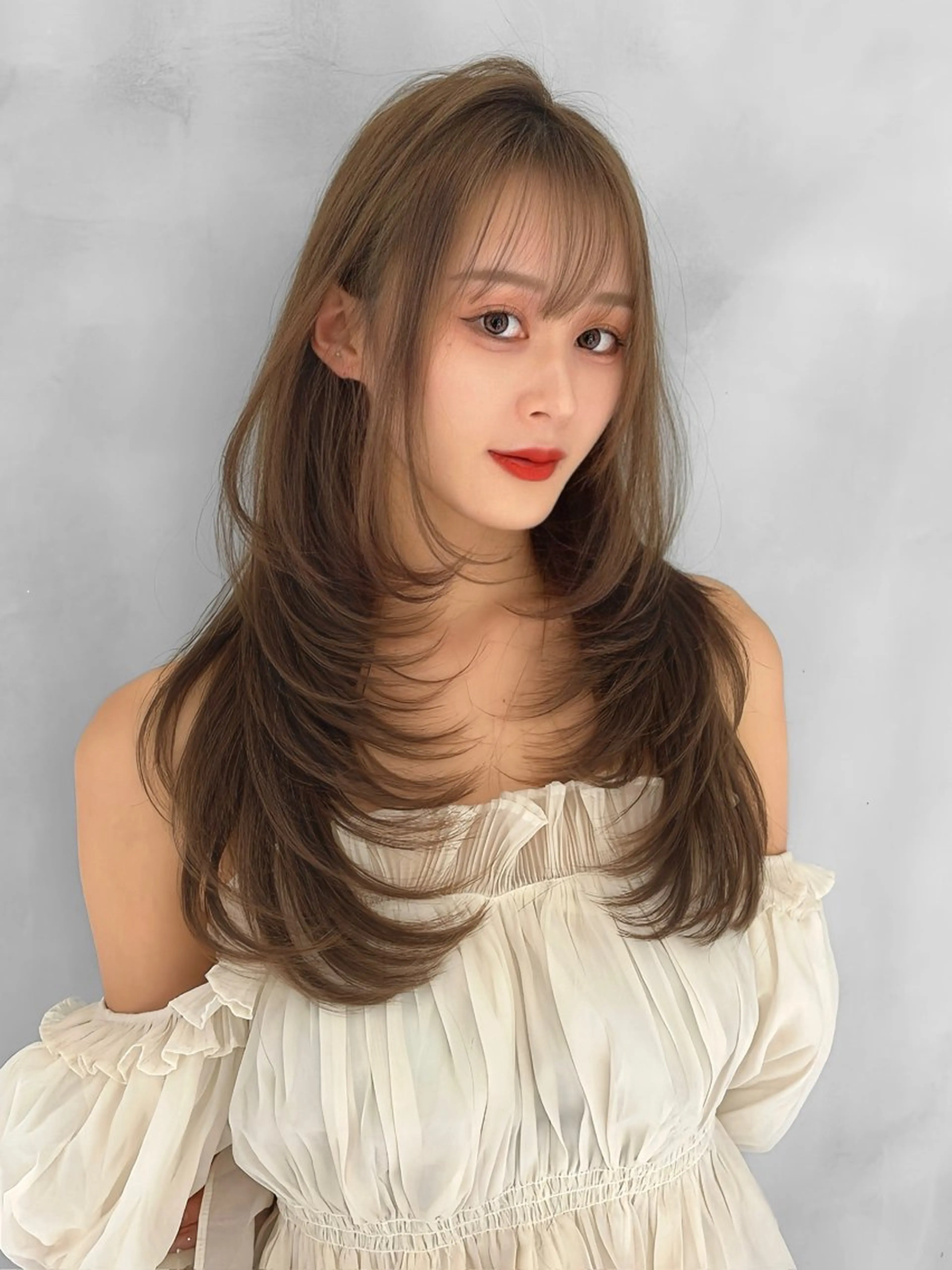 ロング カラー ベージュカラー レイヤーカット カット ヘアカラー トリートメント 🥇KEN /レイヤー/カラーのヘアスタイル