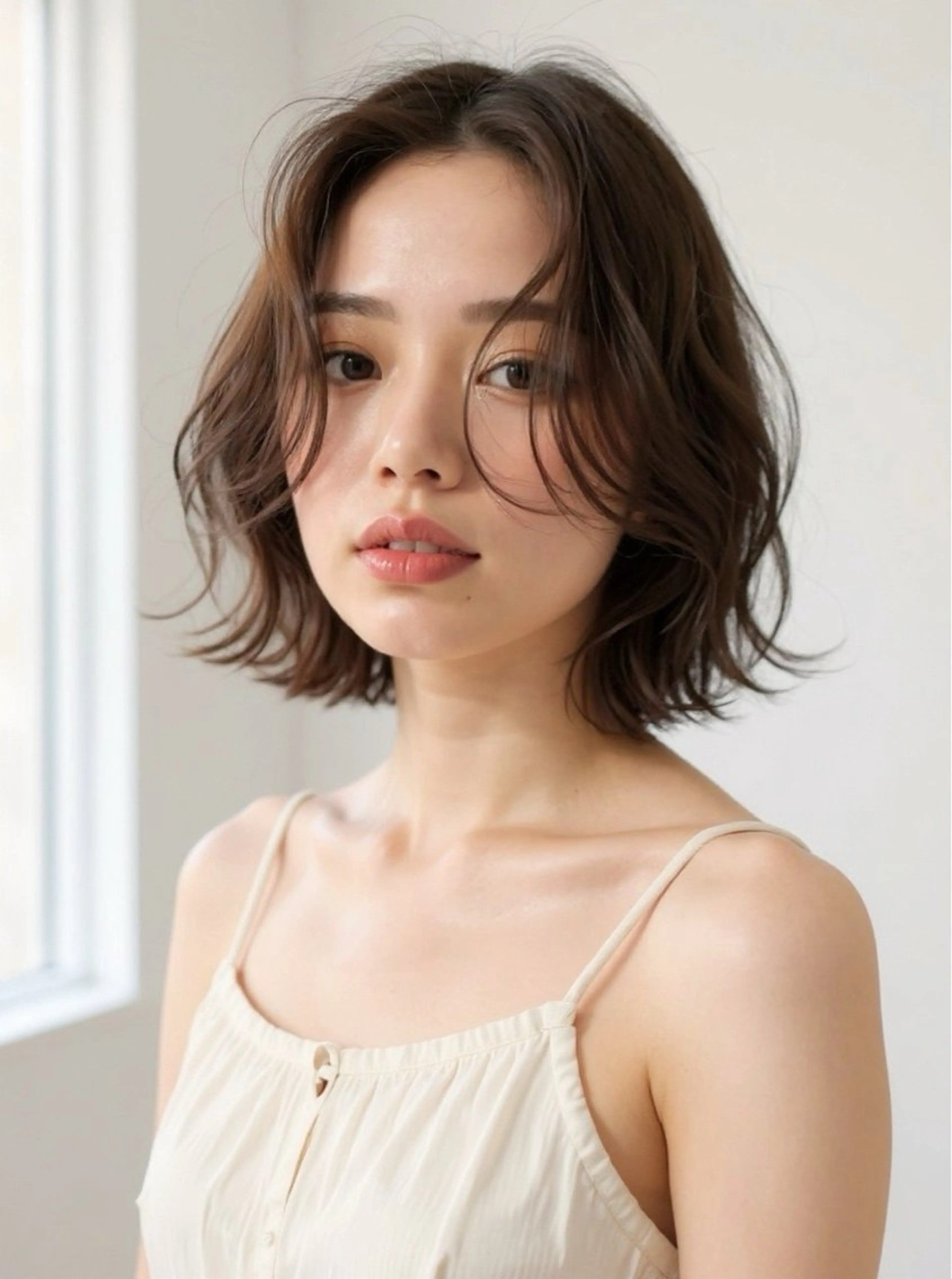 ミディアム カット ヘアカラー トリートメント VLOW nex the salon所属・韓国風/髪質改善/ ナガヤアキラのヘアスタイル