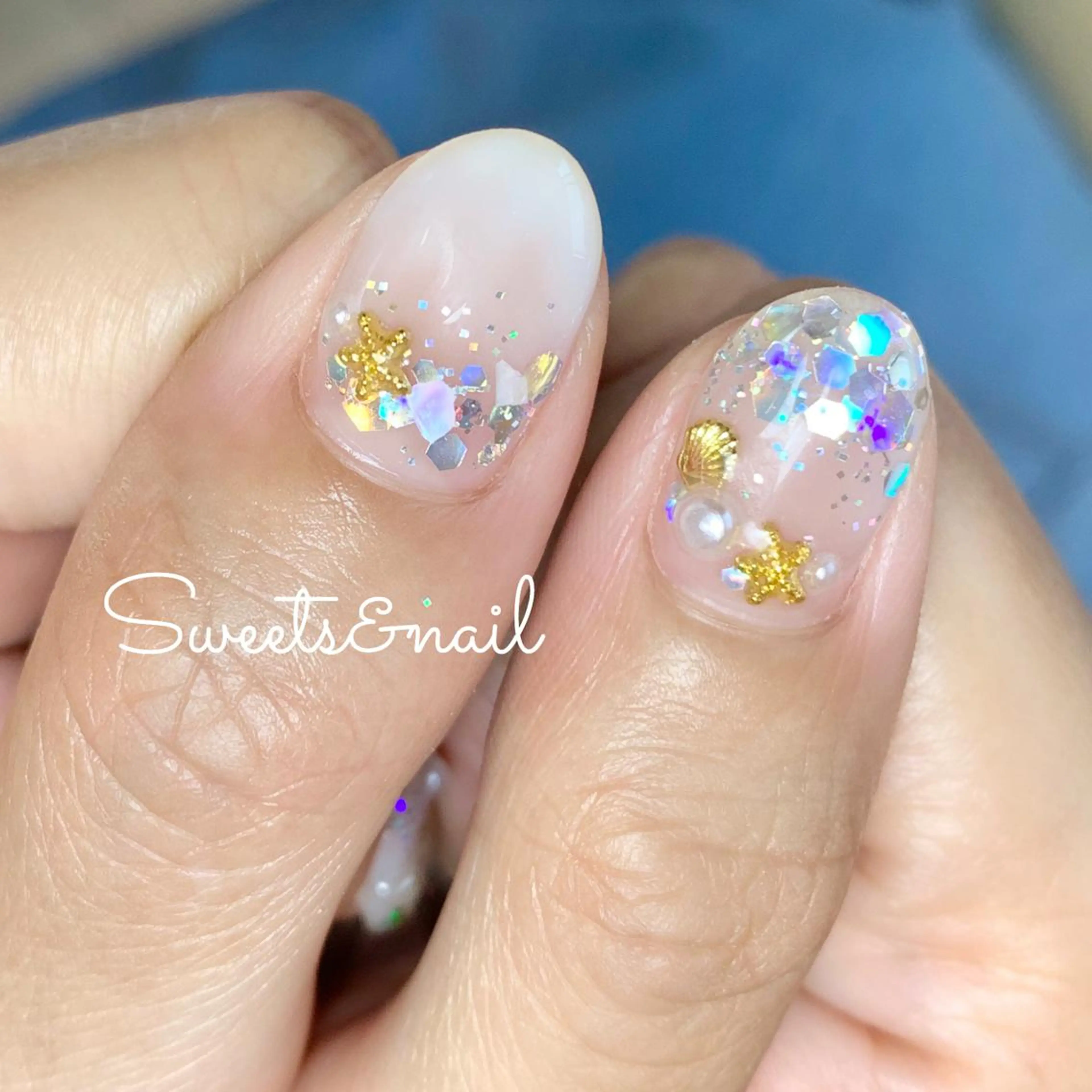 ネイル キラキラネイル Sweets& nail みなこのネイルデザイン