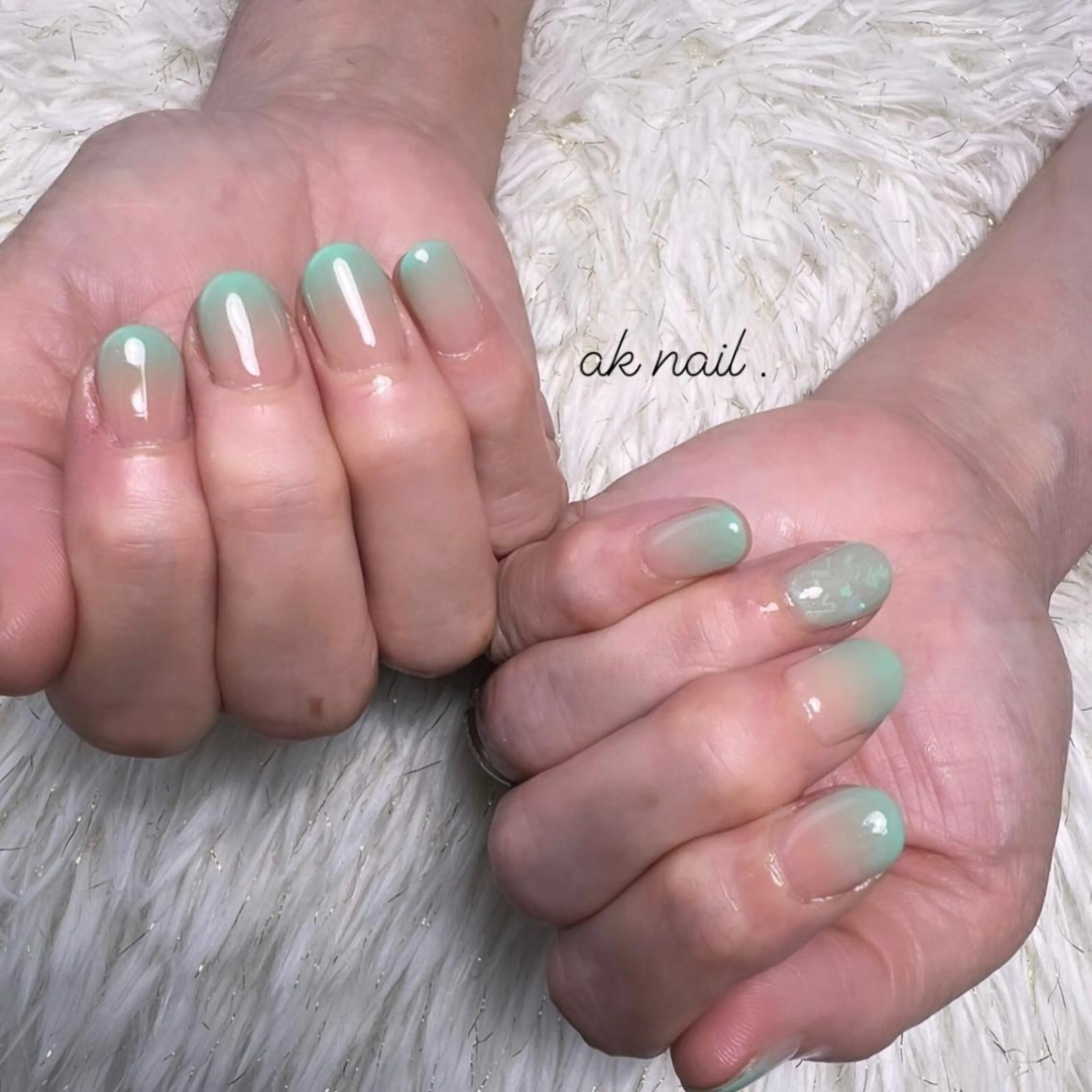ショート ネイル ハンドネイル ak nail .のネイルデザイン