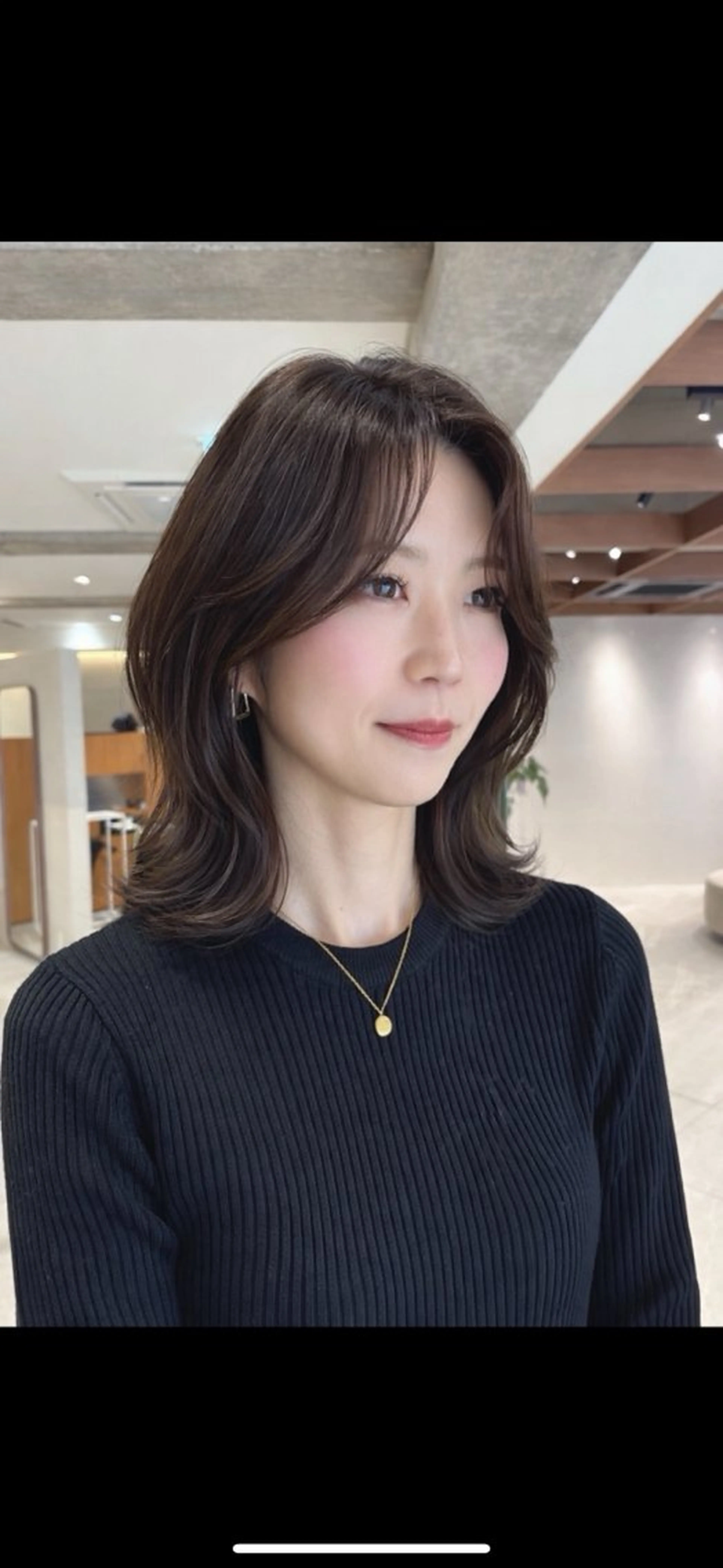 ミディアム ショート/くびれボブ /MAHIROのヘアスタイル