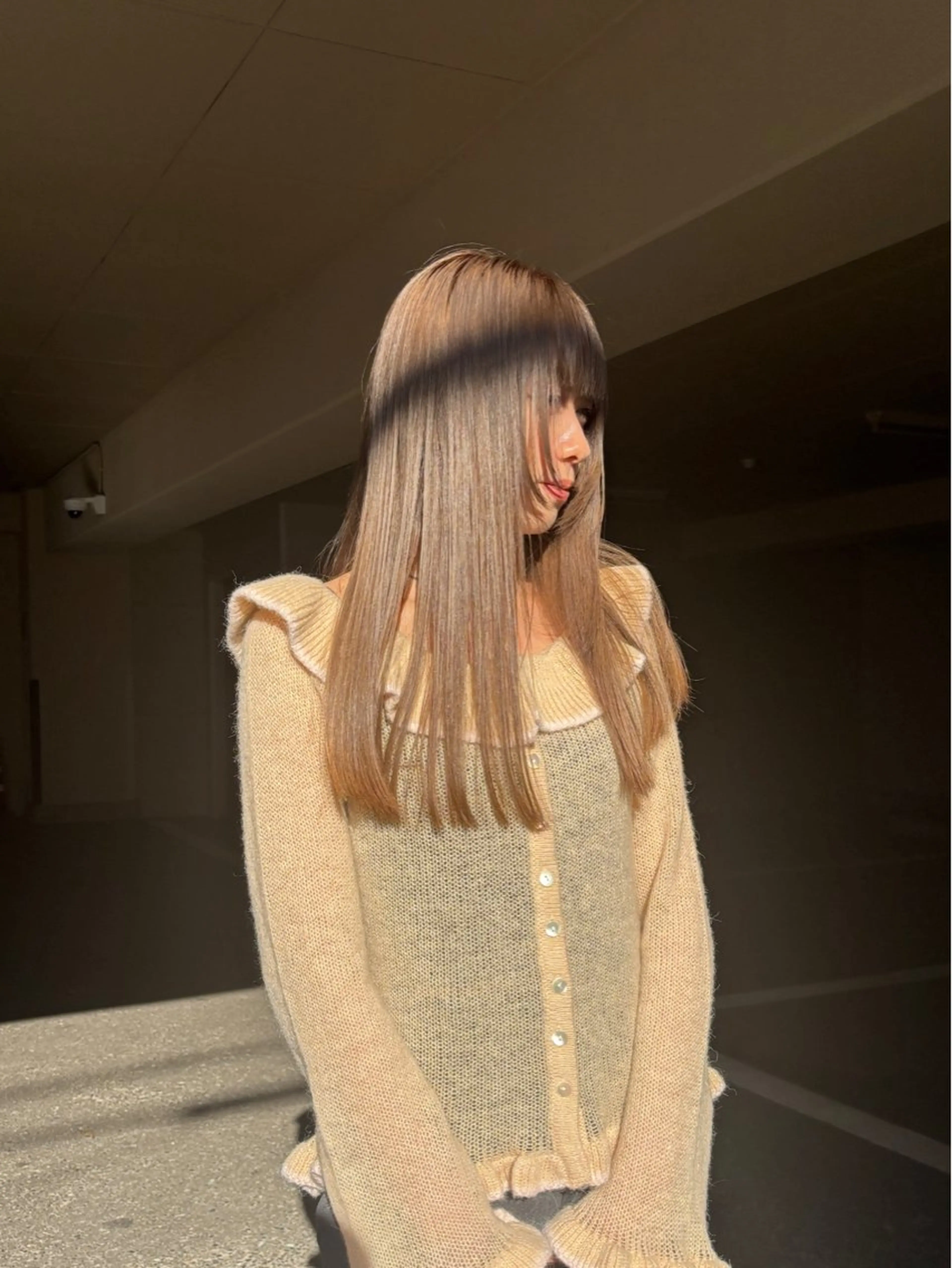 ロング ヘアカラー トリートメント saya🌿レイヤー カット/透明感カラーのヘアスタイル